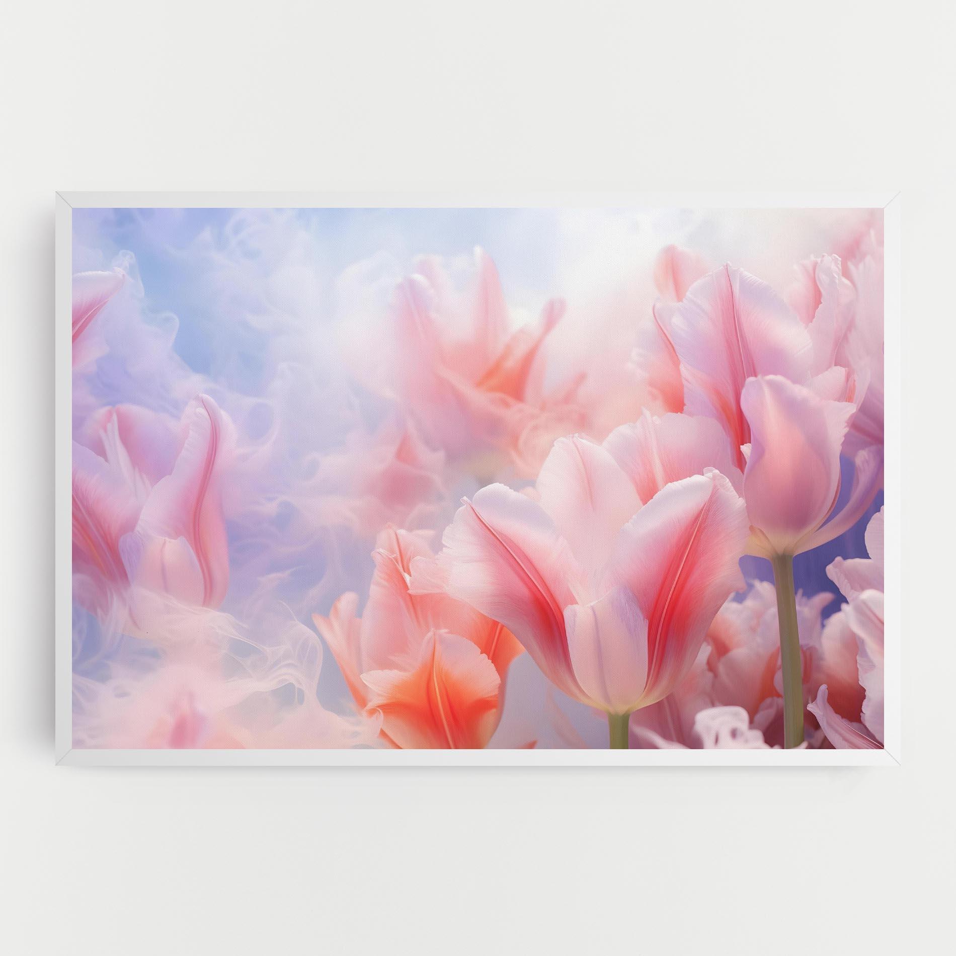 Картина на платно Dreamy Pink Tulips mockup 0