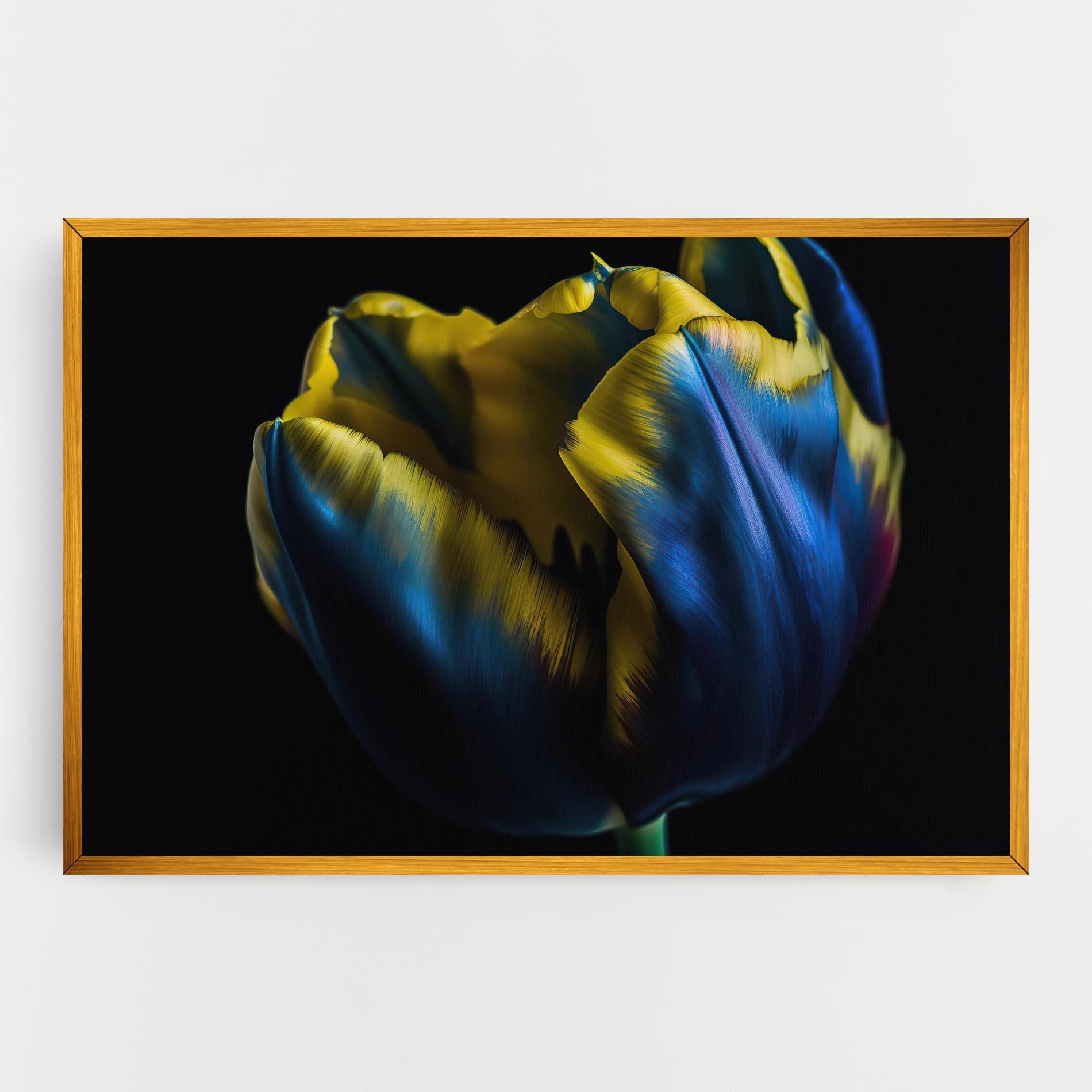 Картина на платно Yellow Blue Tulip mockup 0