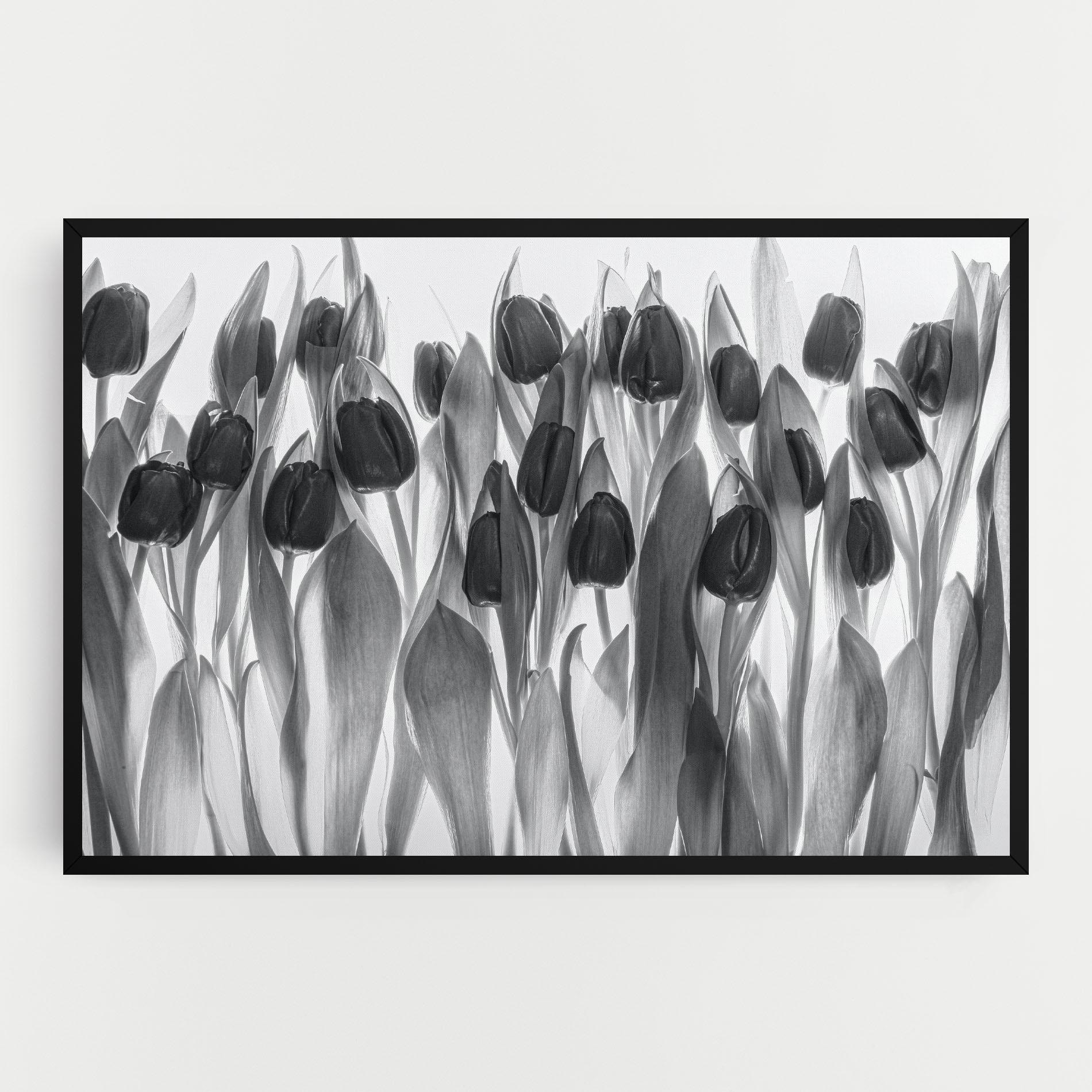Картина на платно Grey Tulips mockup 0