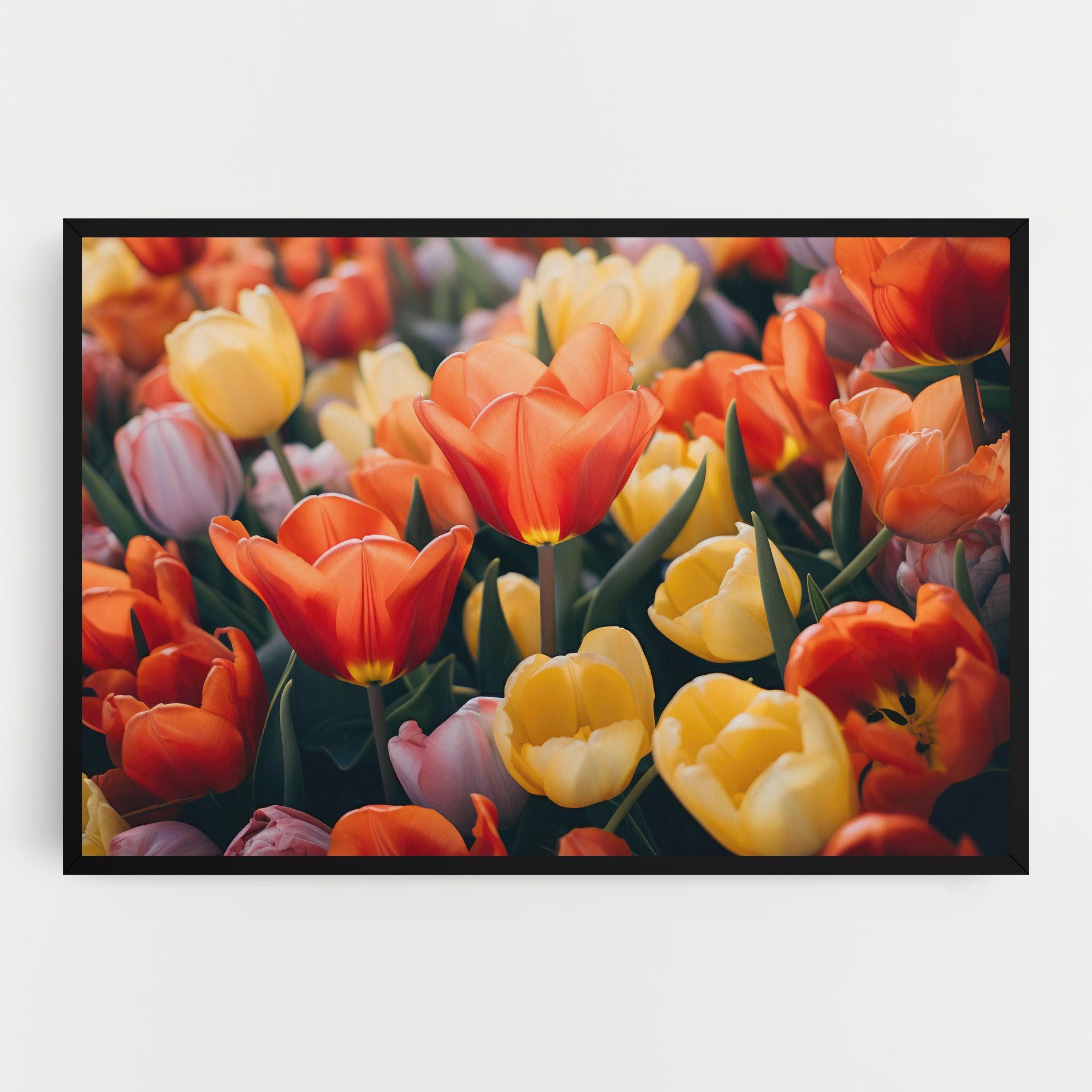 Orange Yellow Tulips mockup 0