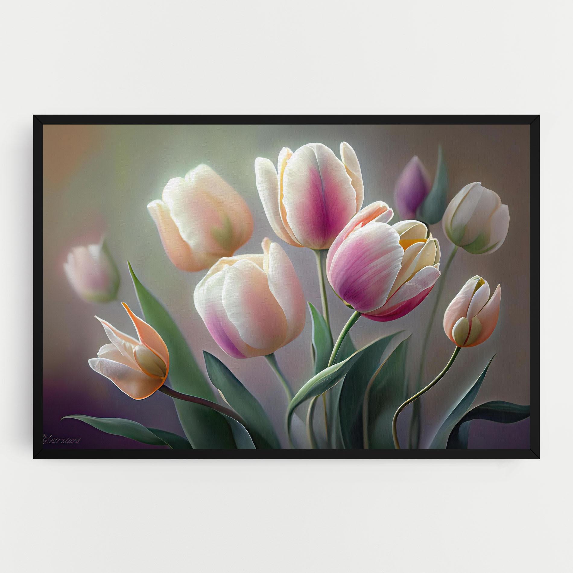 Картина на платно Pretty Tulips mockup 0
