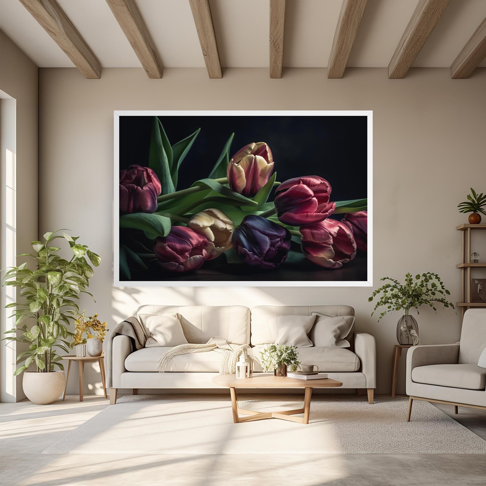 Dark Purple Tulip mockup 6