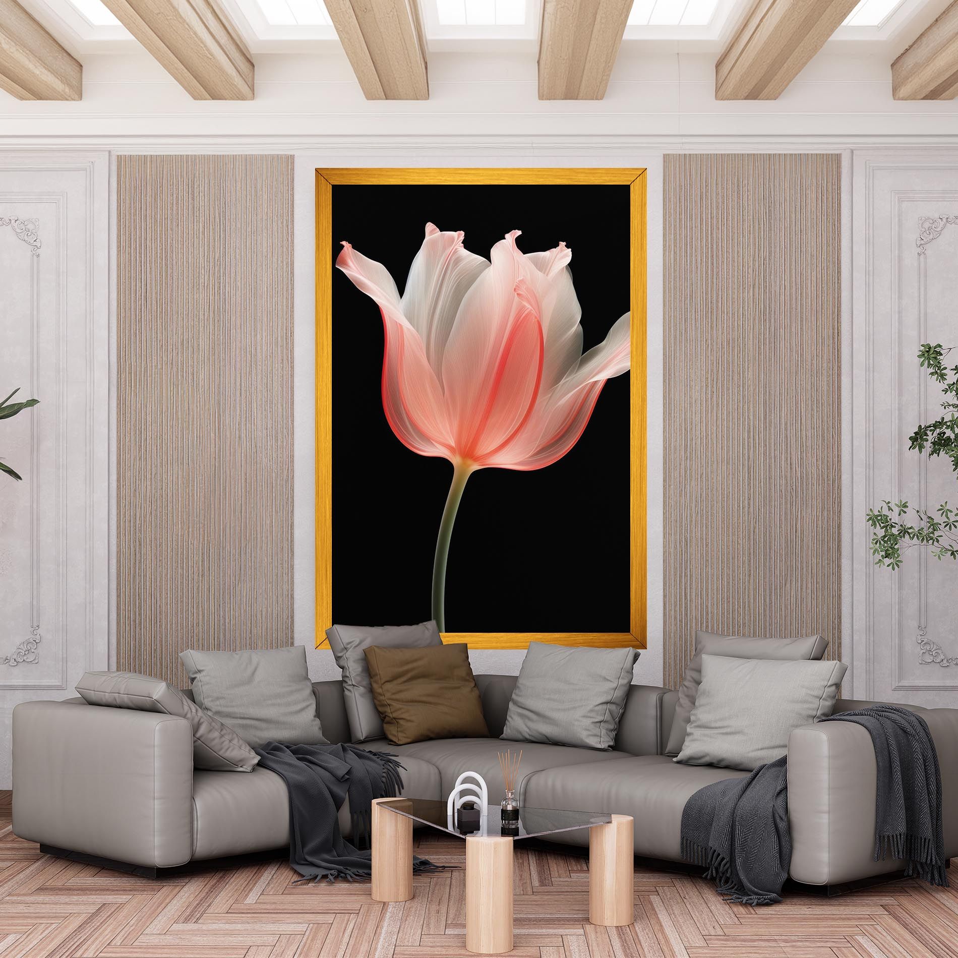 Pastel Pink Tulip mockup 6