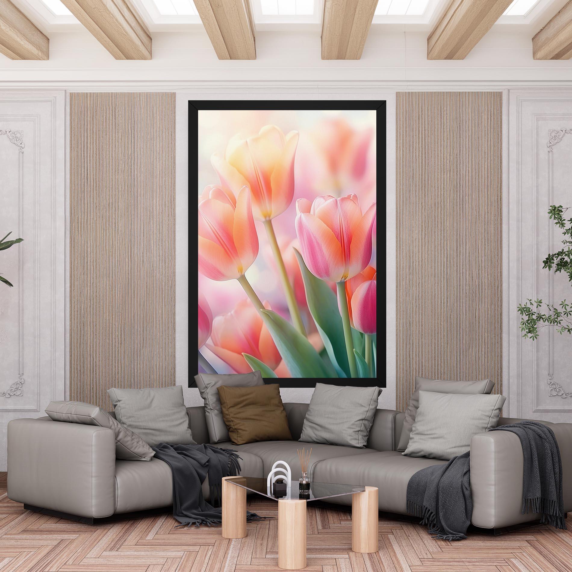 Картина на платно Dreamy Tulips mockup 6