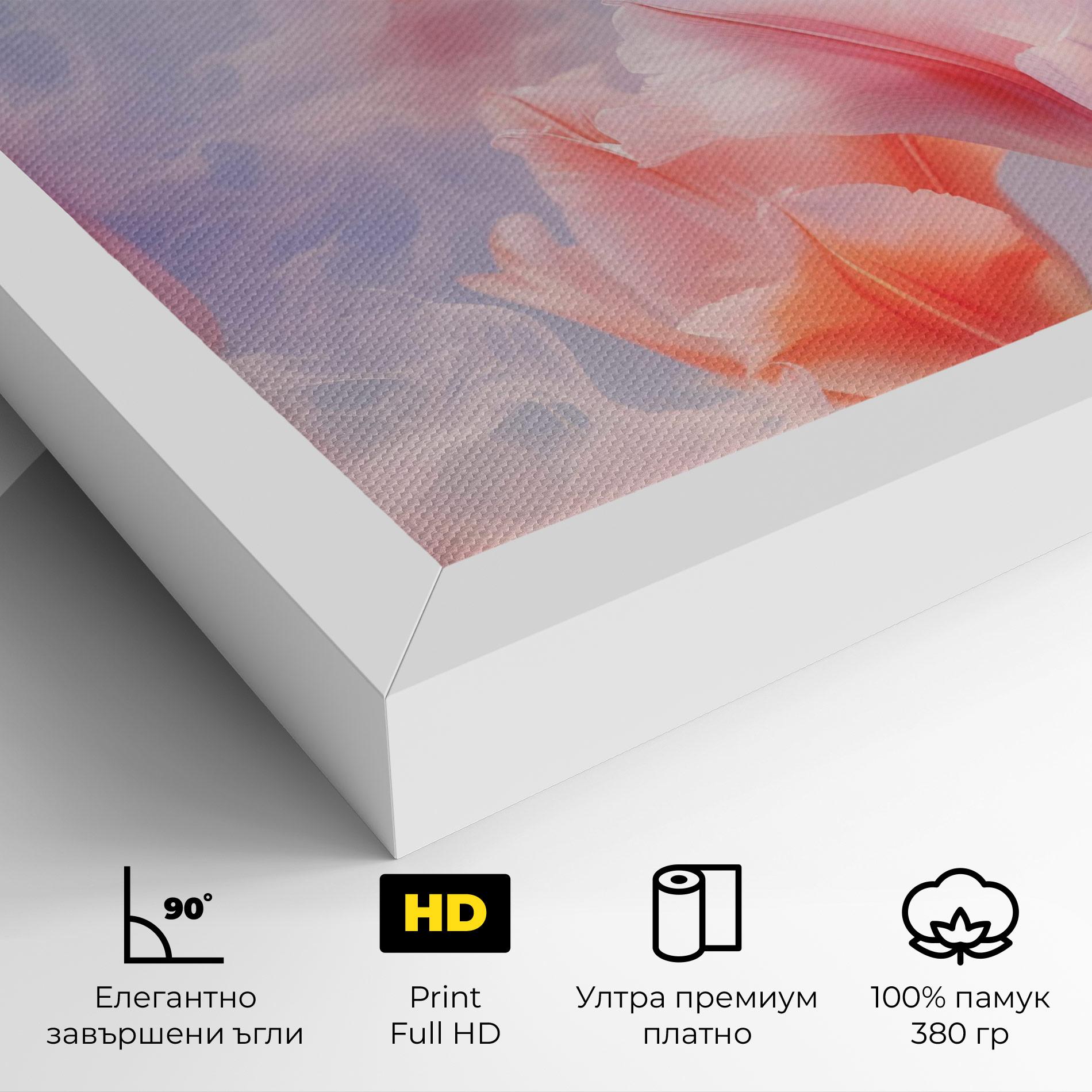 Картина на платно Dreamy Pink Tulips mockup 4