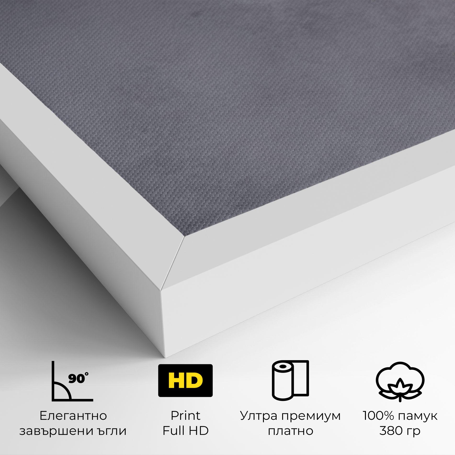 Картина на платно Light Orange Pink Tulips mockup 4