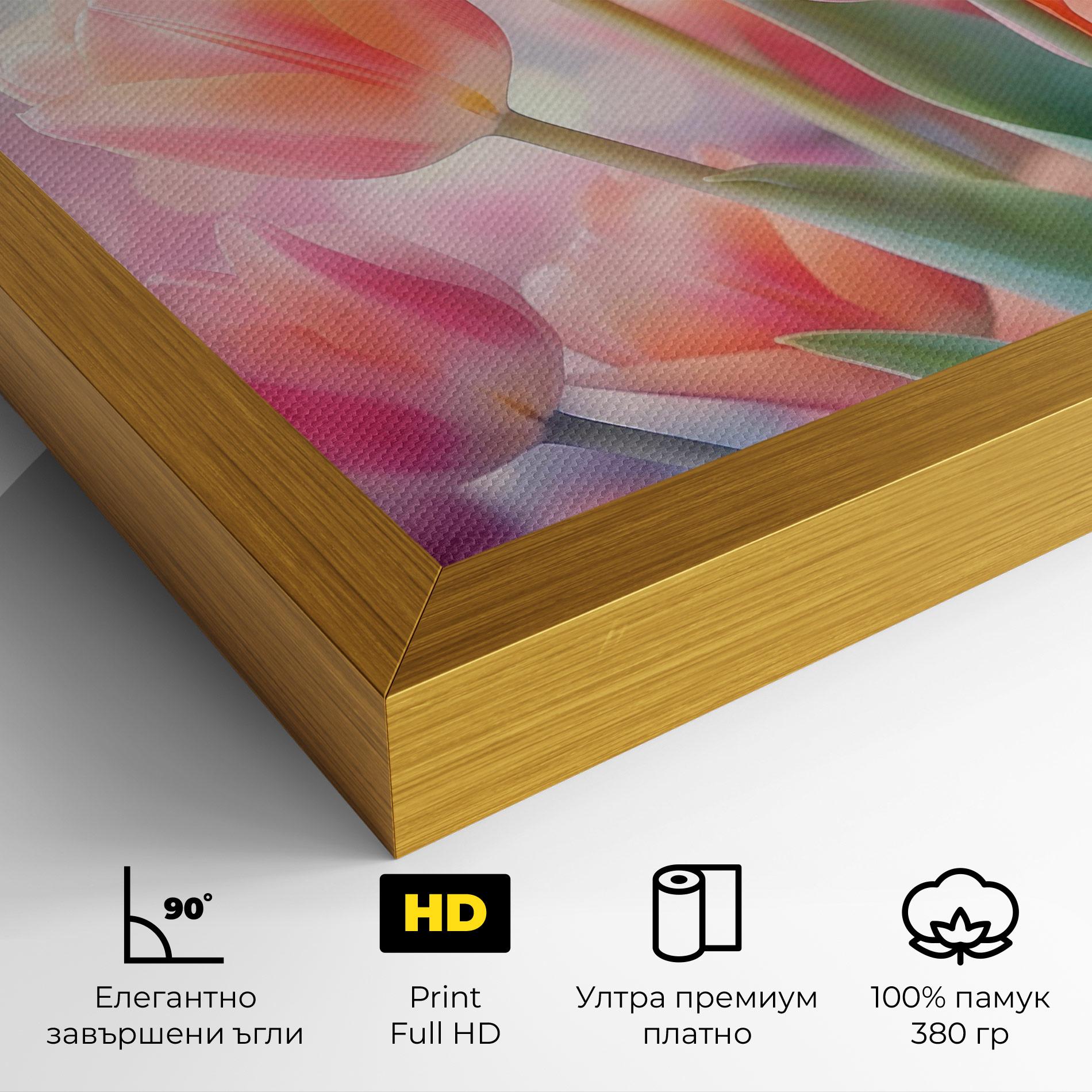 Картина на платно Dreamy Tulips mockup 4
