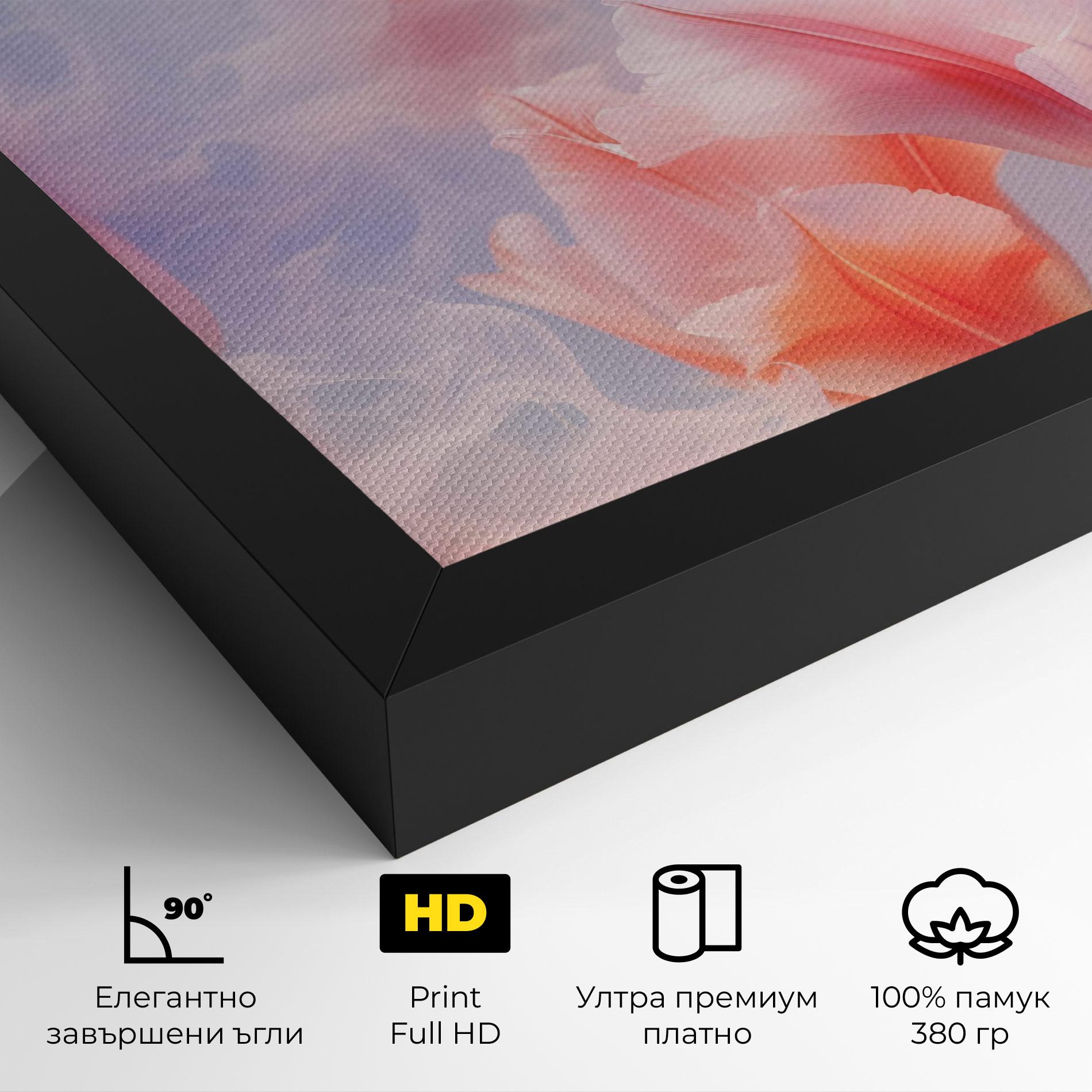 Картина на платно Dreamy Pink Tulips mockup 4