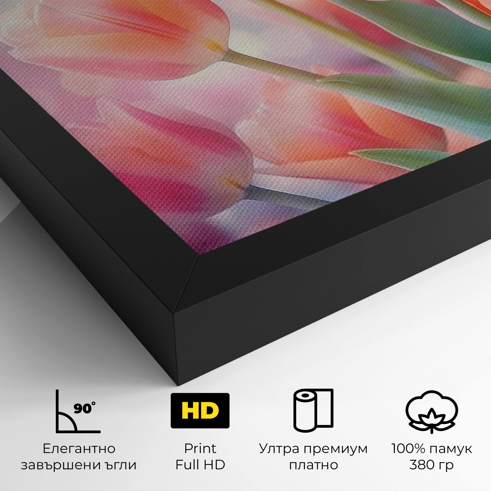 Картина на платно Dreamy Tulips mockup 4