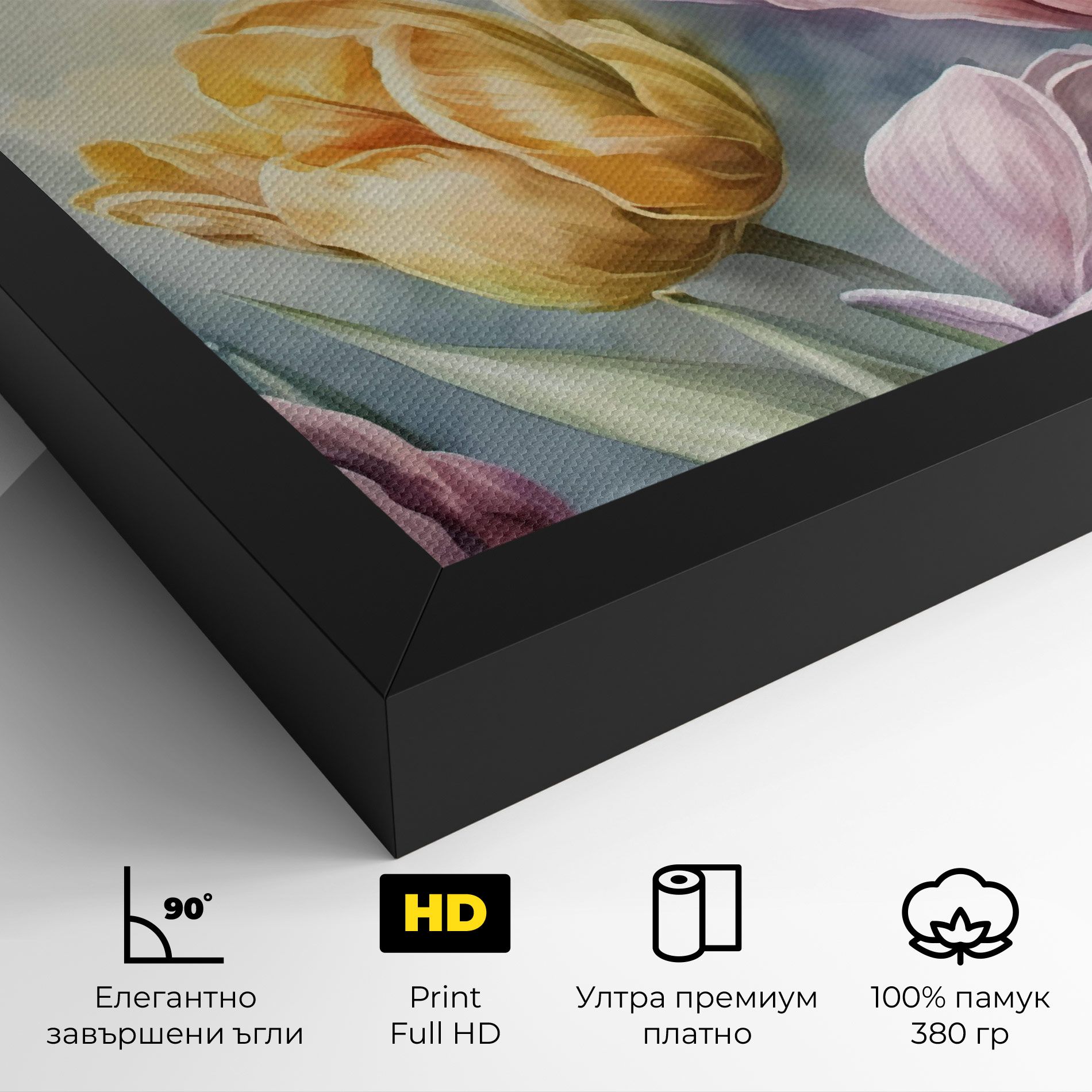 Pastel Tulips mockup 4