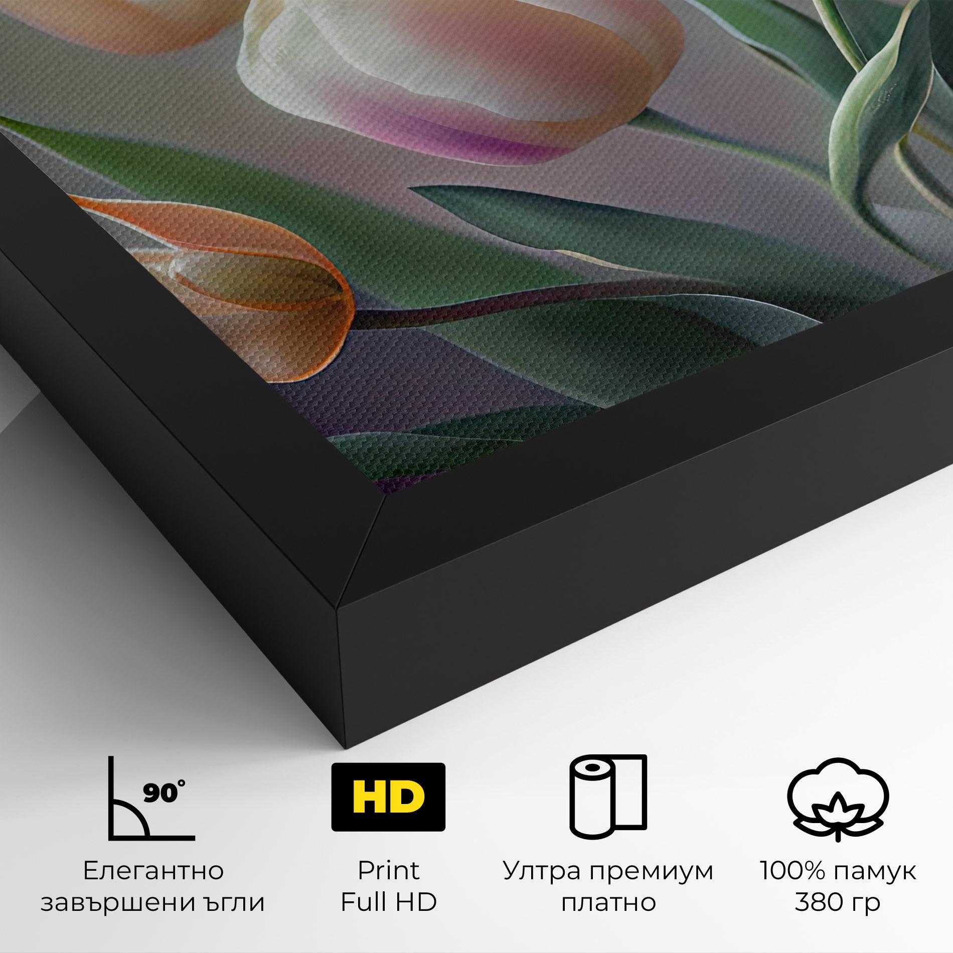 Картина на платно Pretty Tulips mockup 4