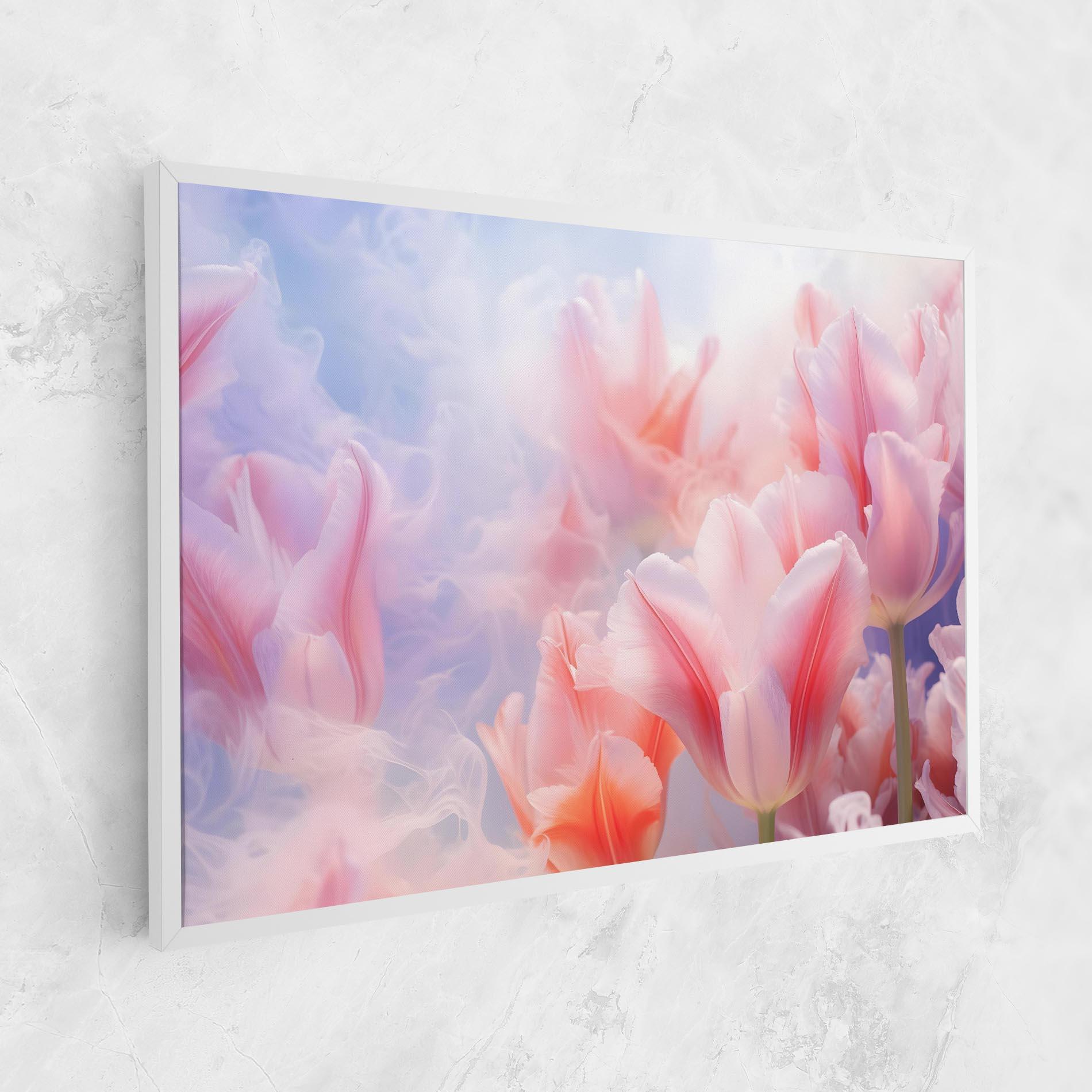 Картина на платно Dreamy Pink Tulips mockup 1