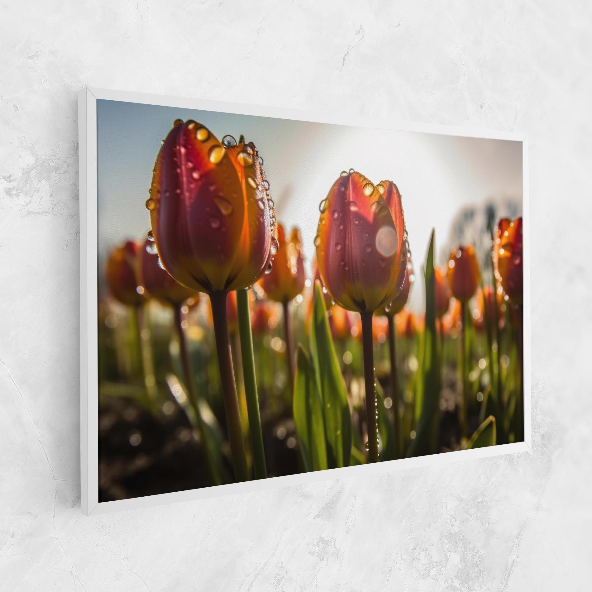 Orange Tulips After Rain mockup 1