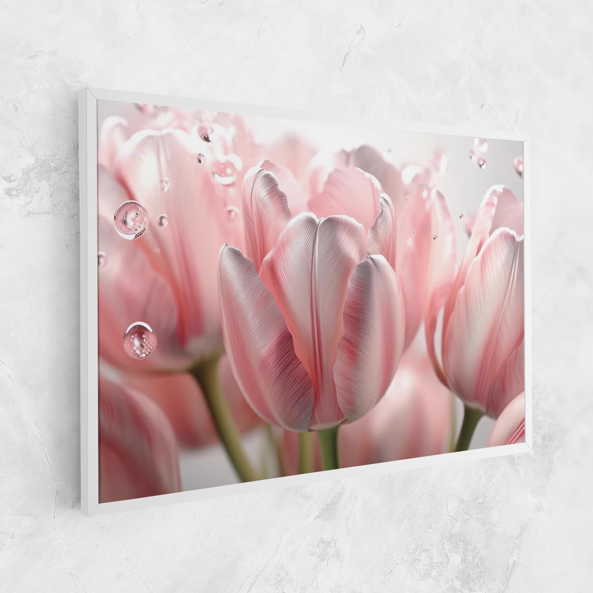 Картина на платно Pink Pretty Tulips mockup 1