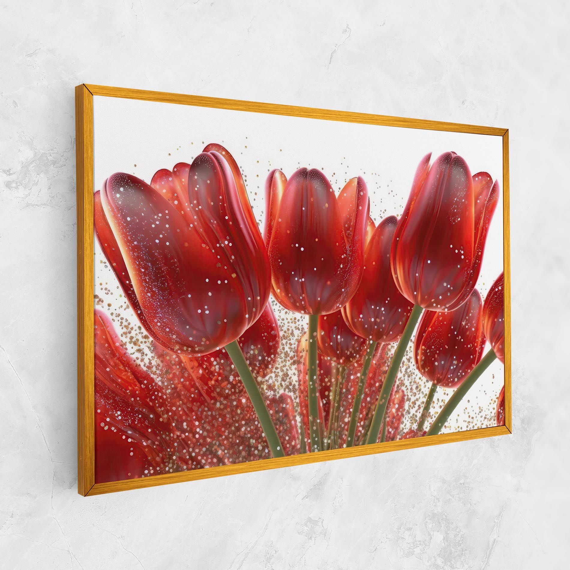 Glitter Red Tulips mockup 1