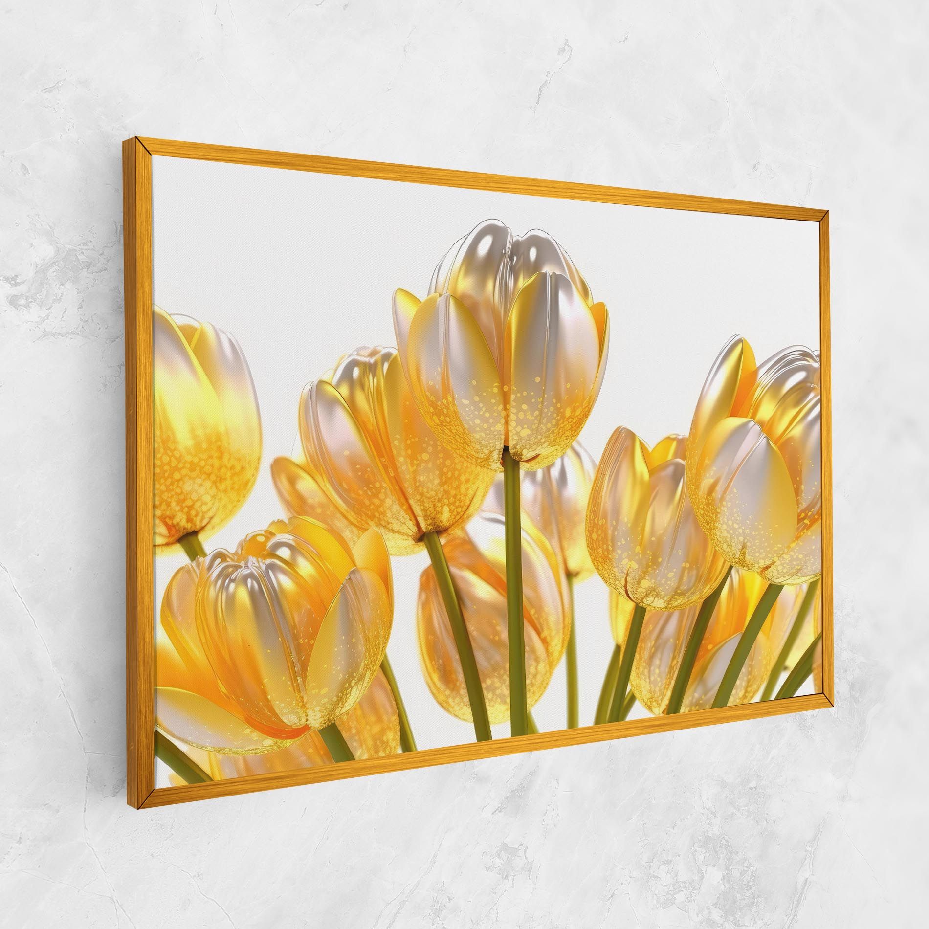 Gold White Tulips mockup 1