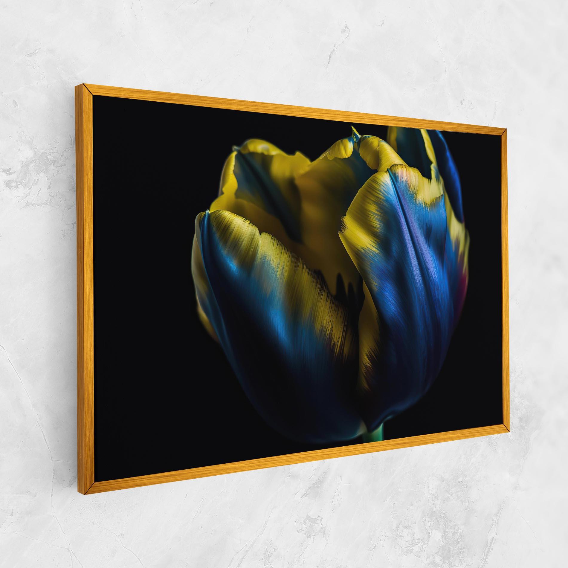 Картина на платно Yellow Blue Tulip mockup 1