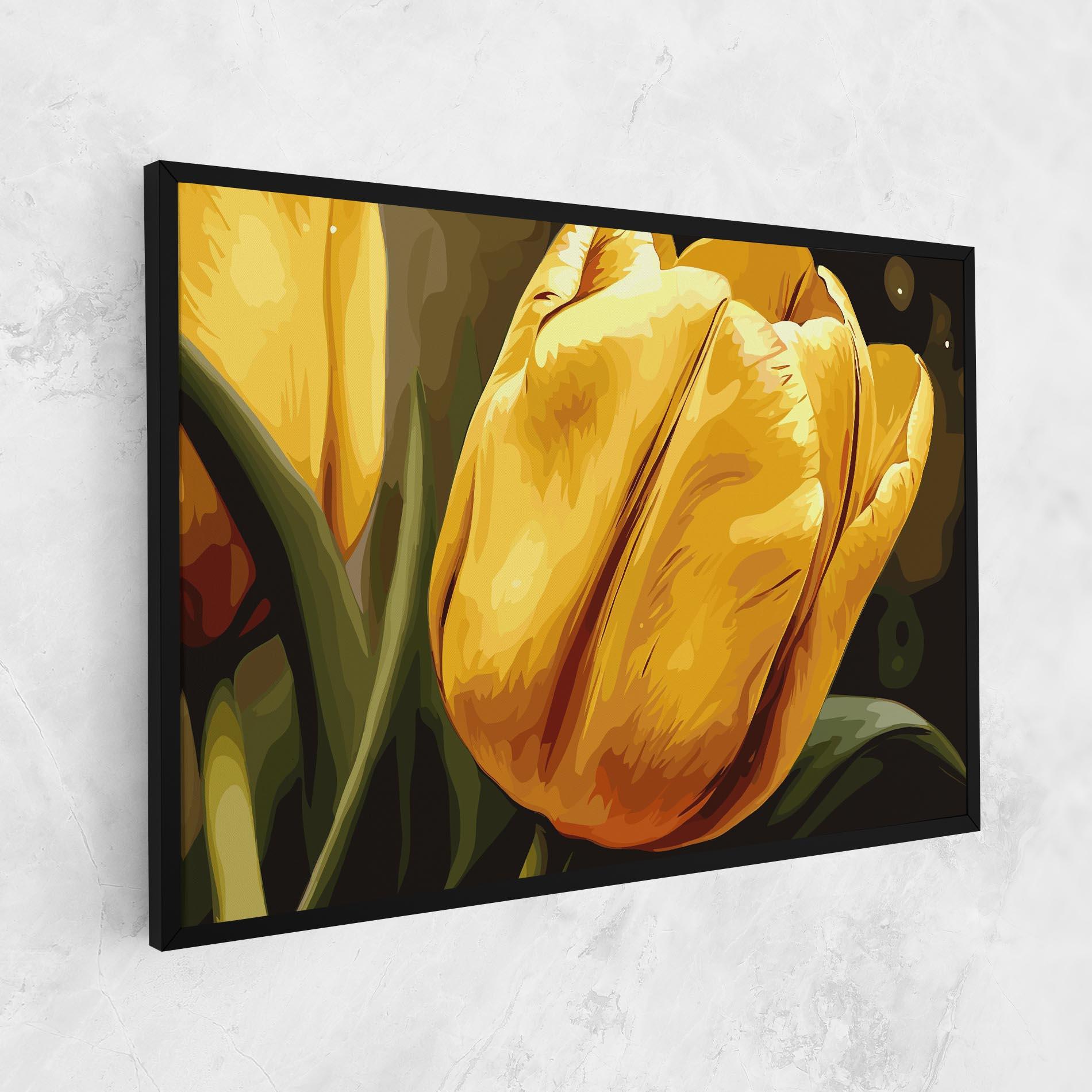 Картина на платно Big Yellow Tulip mockup 1