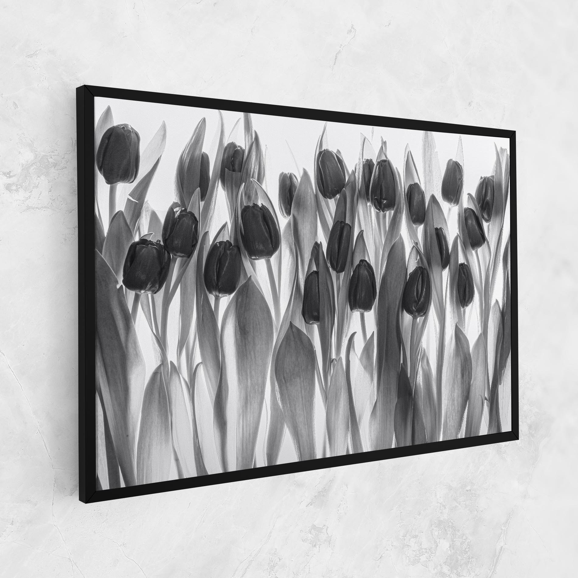 Картина на платно Grey Tulips mockup 1