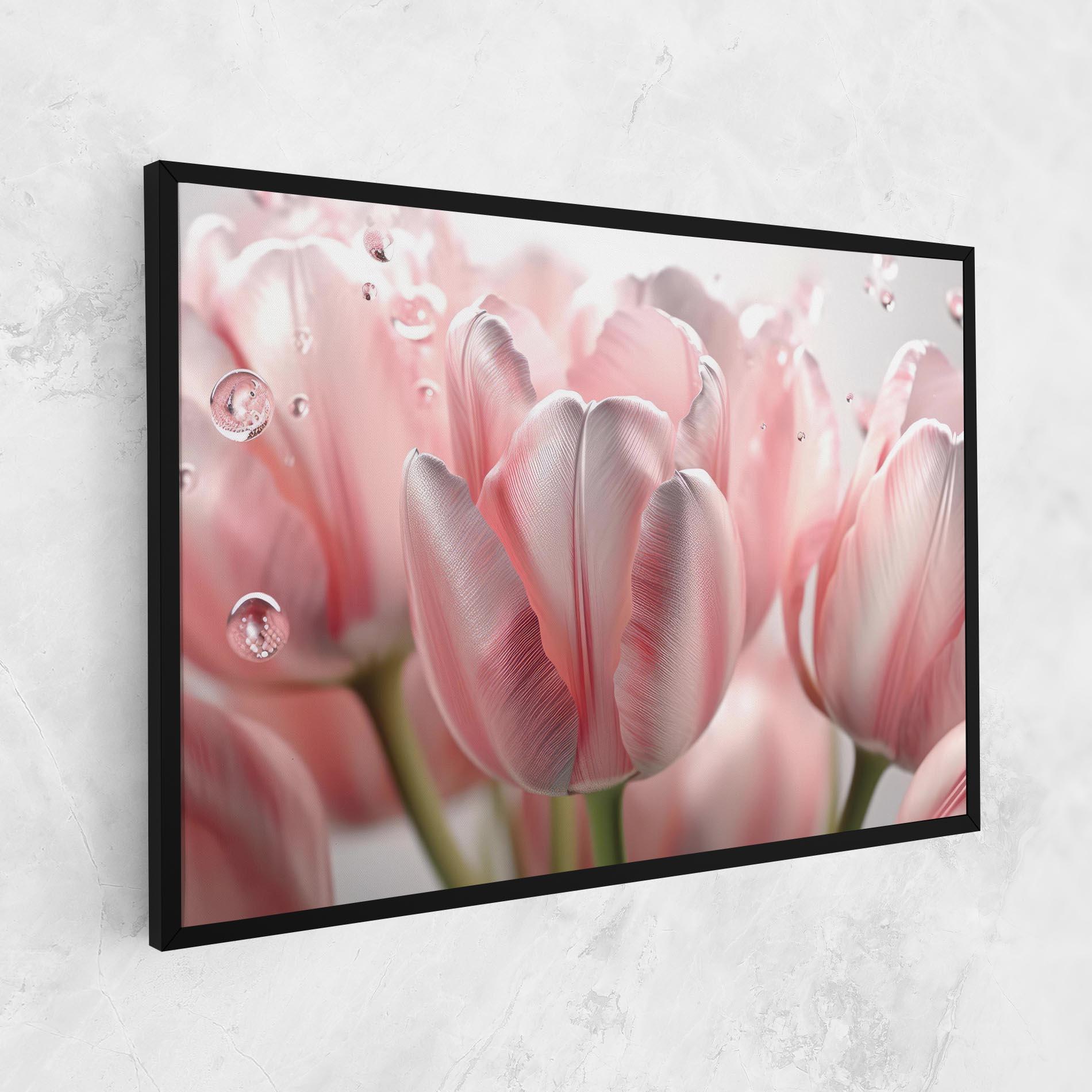 Картина на платно Pink Pretty Tulips mockup 1