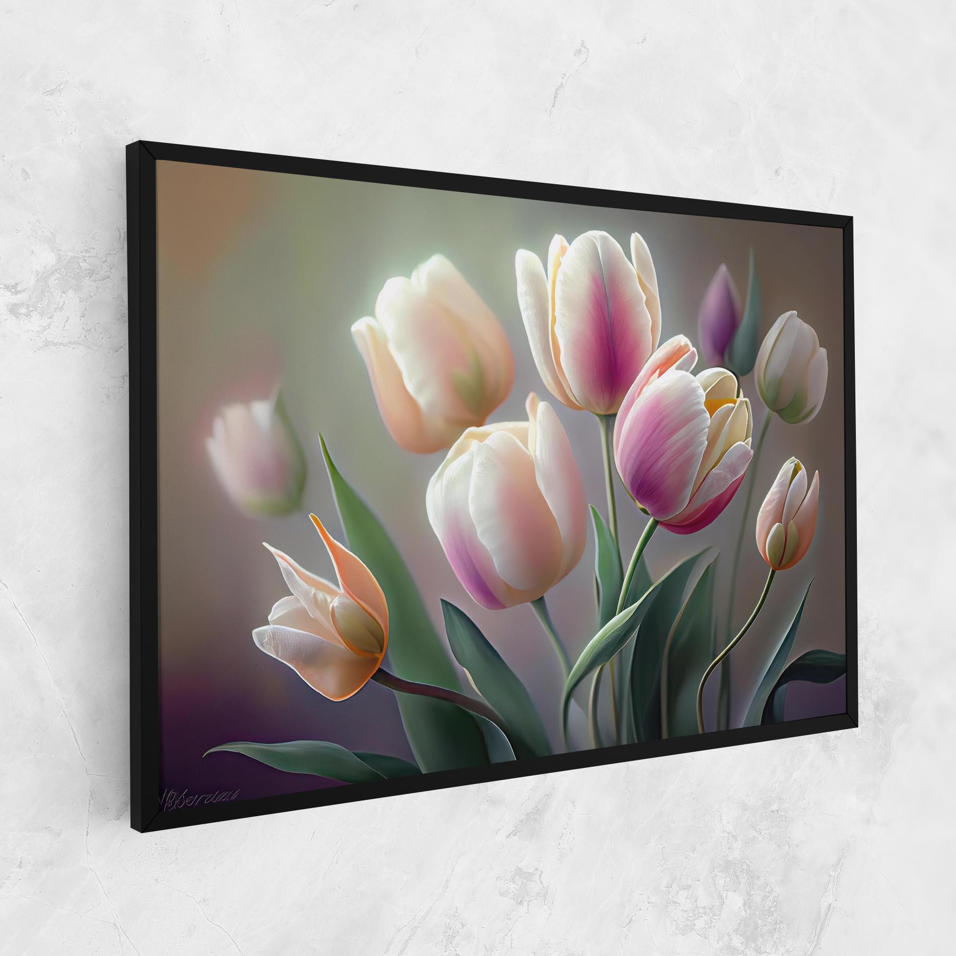 Картина на платно Pretty Tulips mockup 1