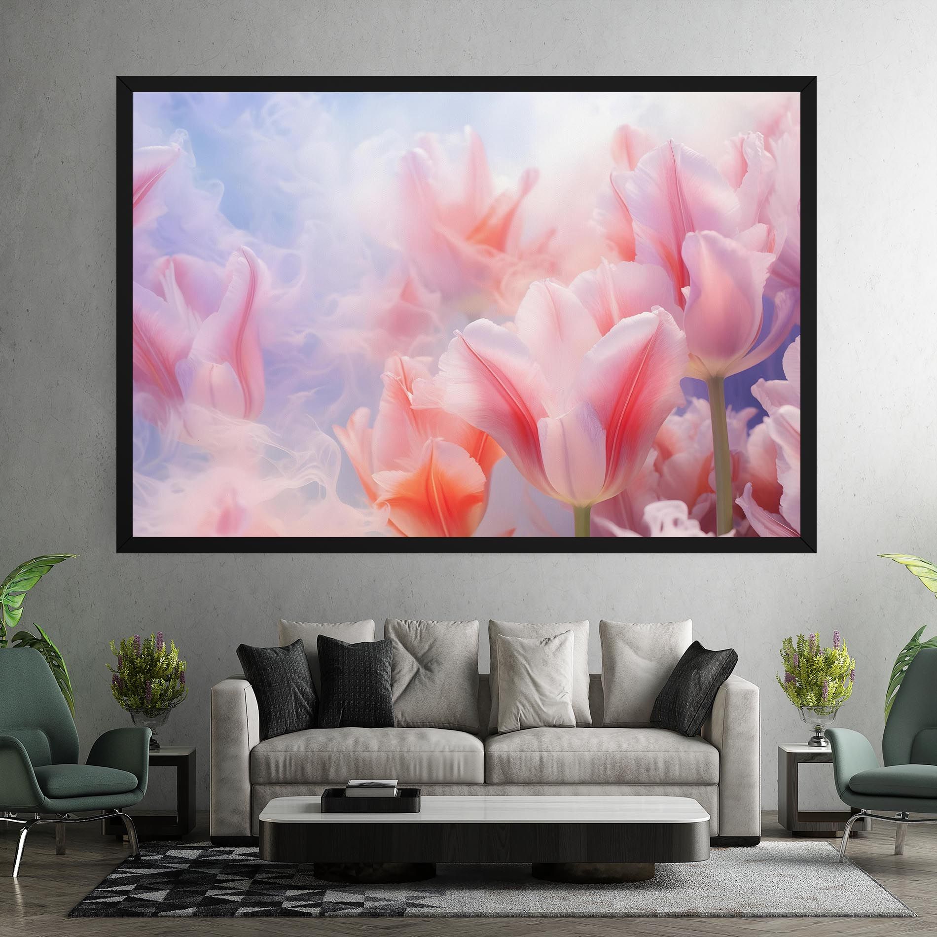 Dreamy Pink Tulips mockup 7