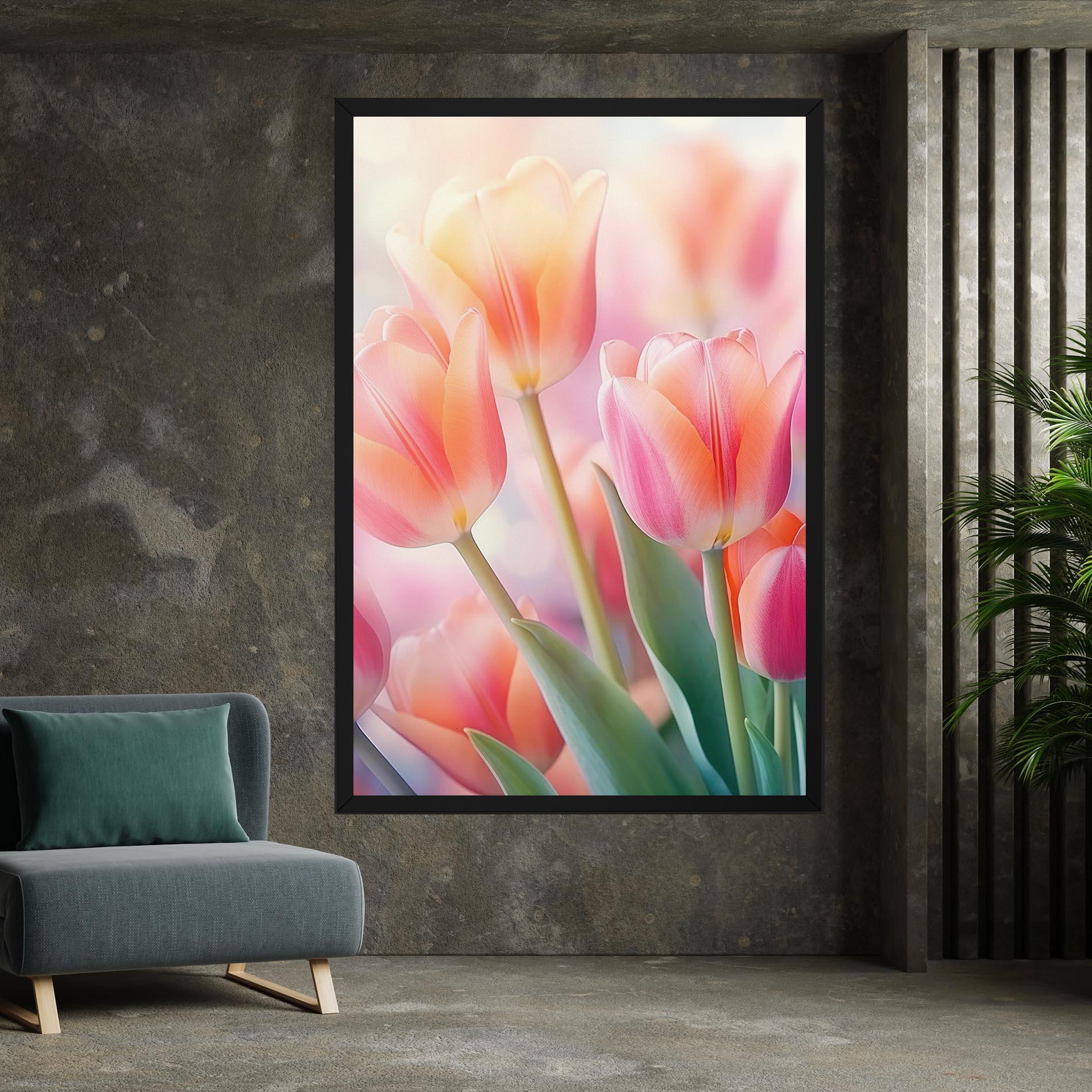 Картина на платно Dreamy Tulips mockup 7