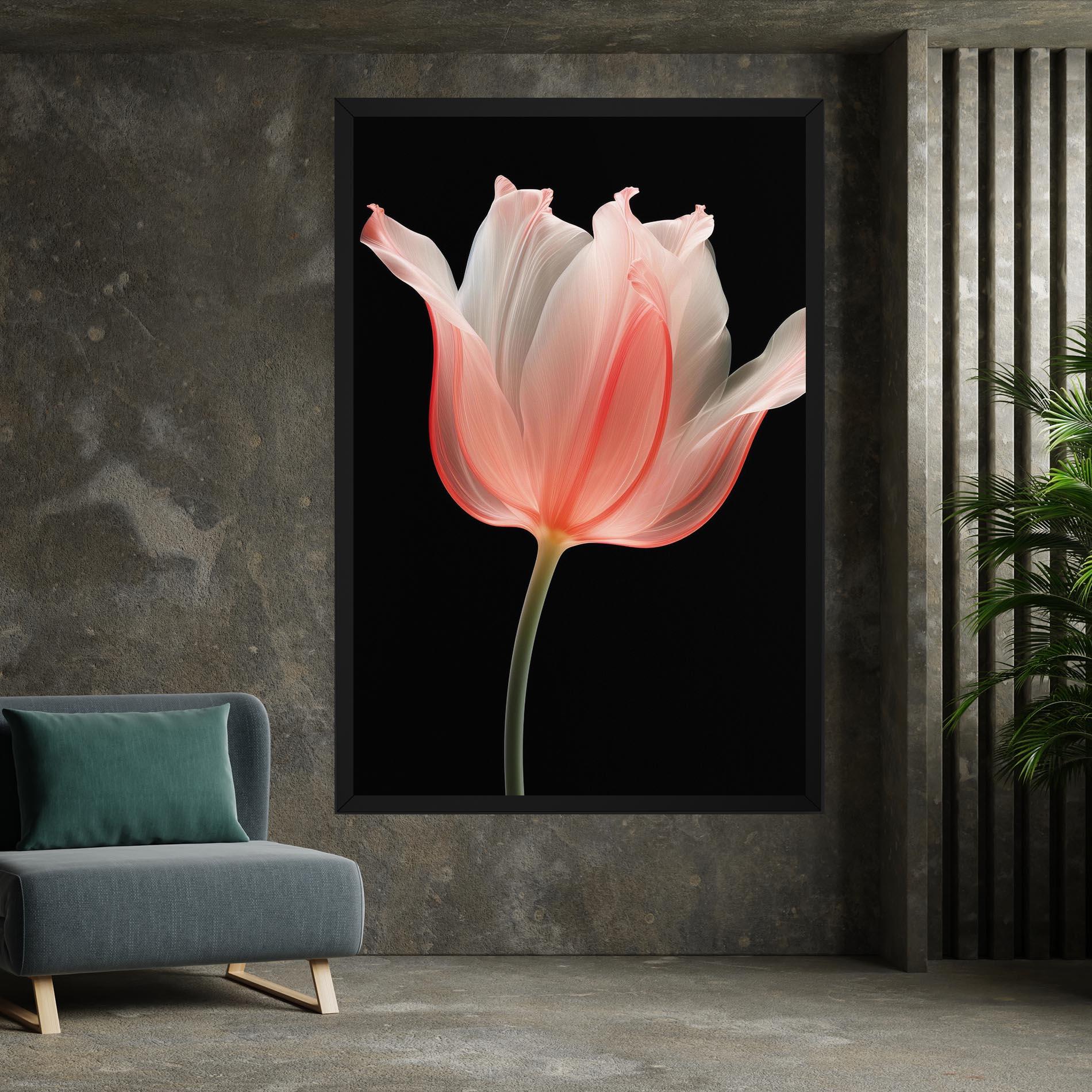 Картина на платно Pastel Pink Tulip mockup 7