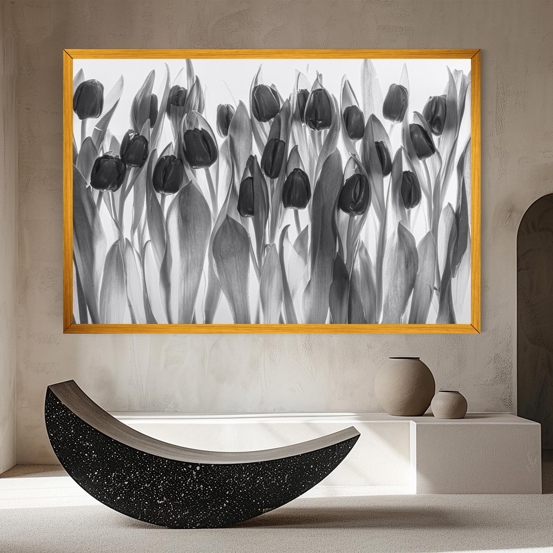 Картина на платно Grey Tulips mockup 8