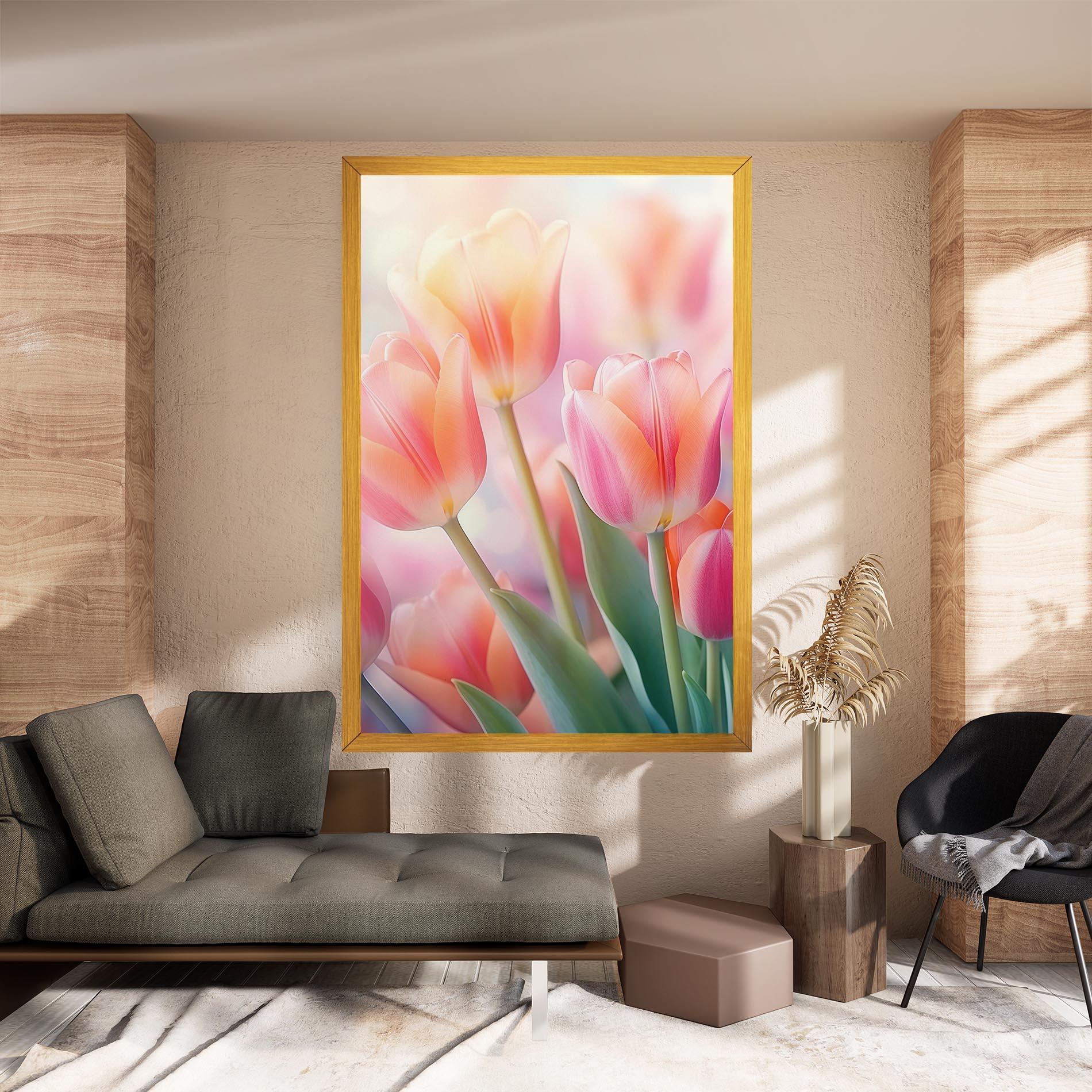 Картина на платно Dreamy Tulips mockup 8