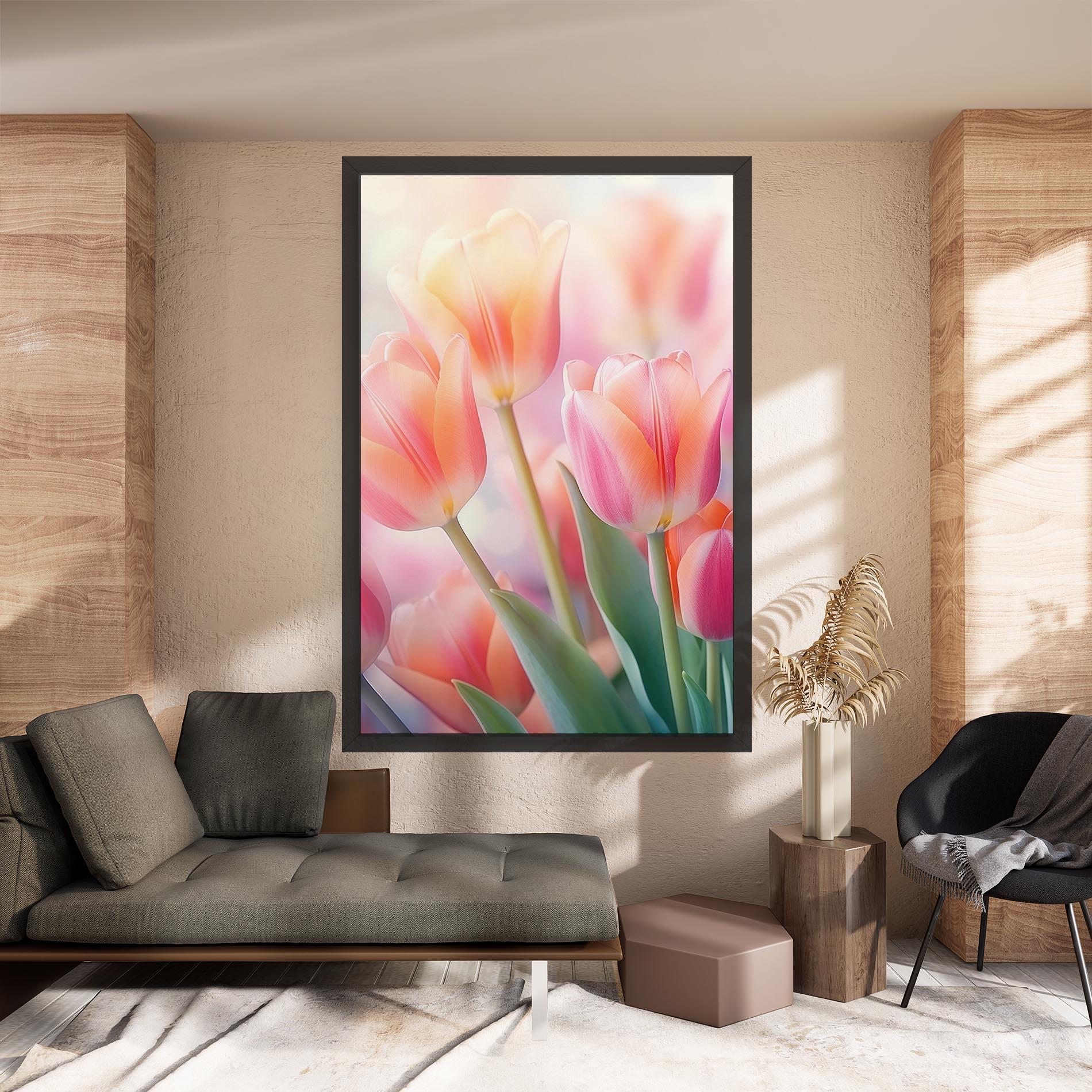 Картина на платно Dreamy Tulips mockup 8