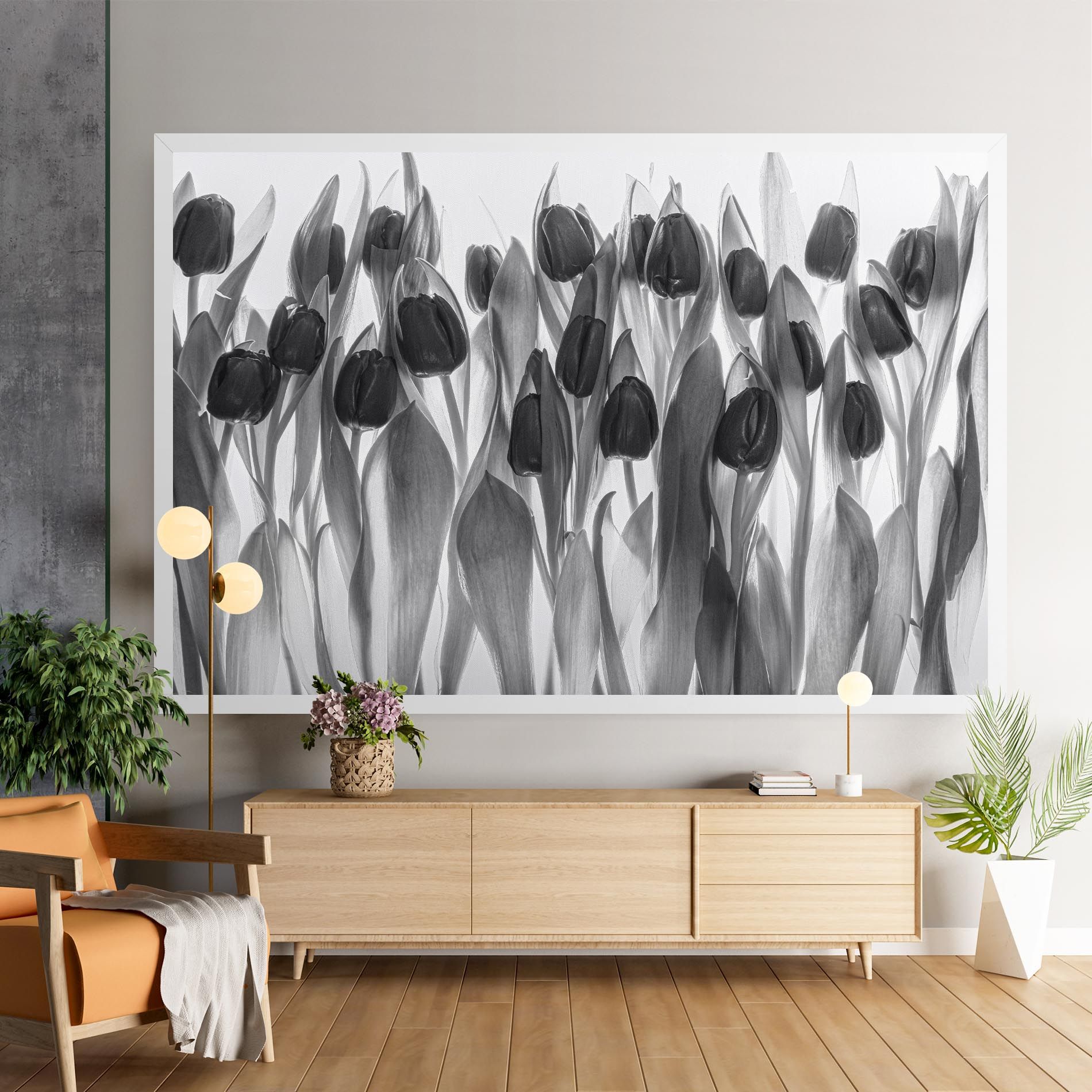 Grey Tulips mockup 9