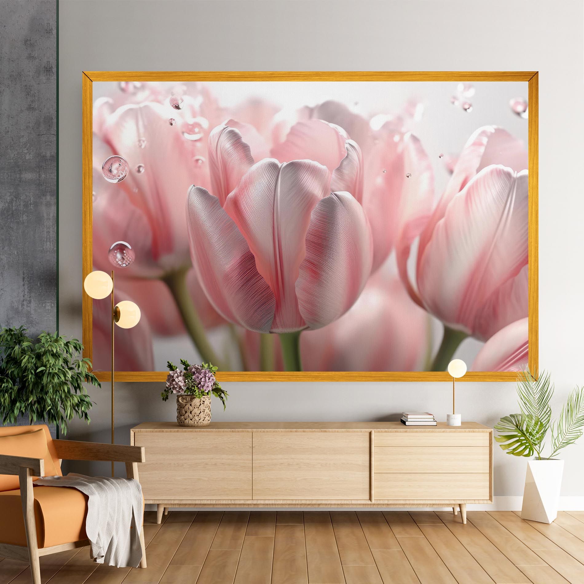 Pink Pretty Tulips mockup 9