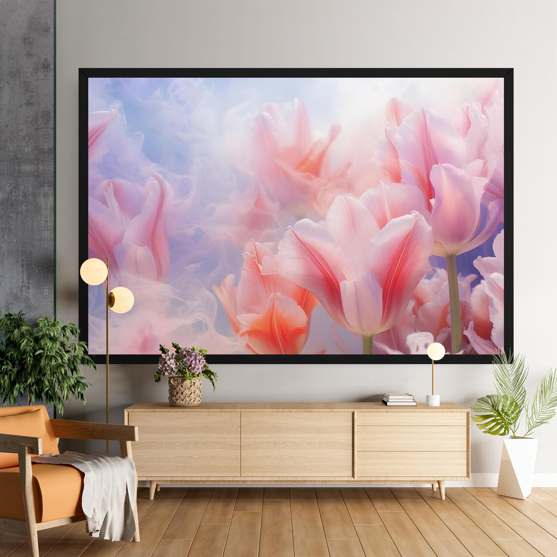 Dreamy Pink Tulips mockup 9