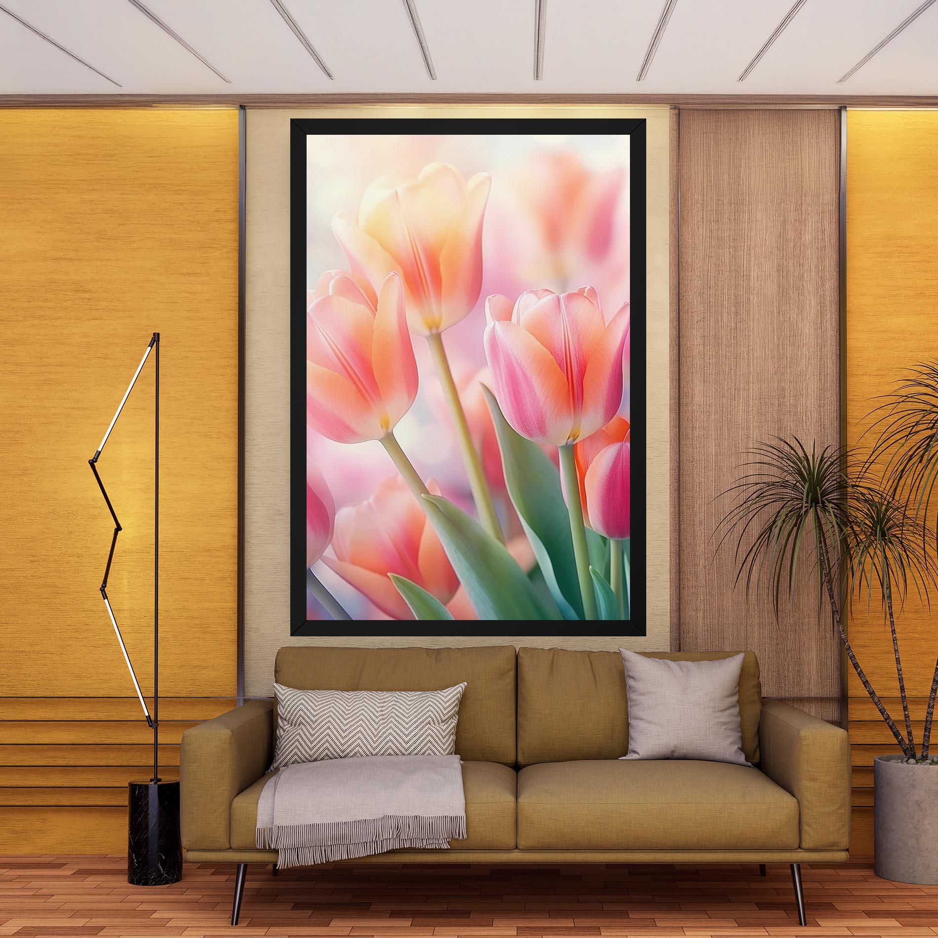 Картина на платно Dreamy Tulips mockup 9