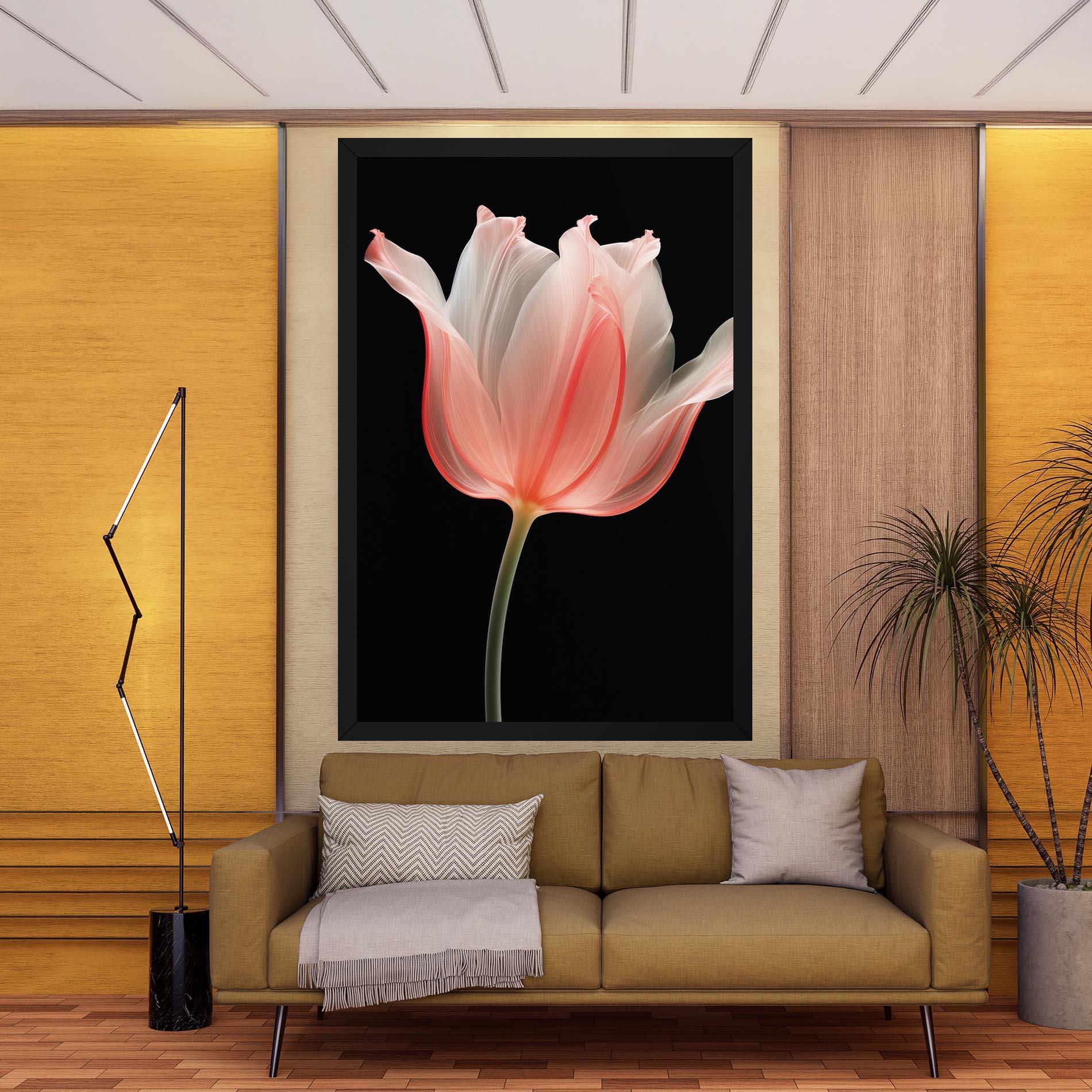 Картина на платно Pastel Pink Tulip mockup 9