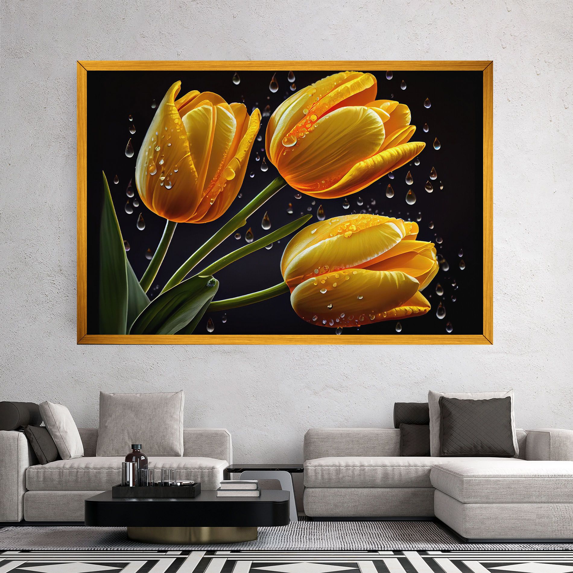 3 Yellow Tulips mockup 2