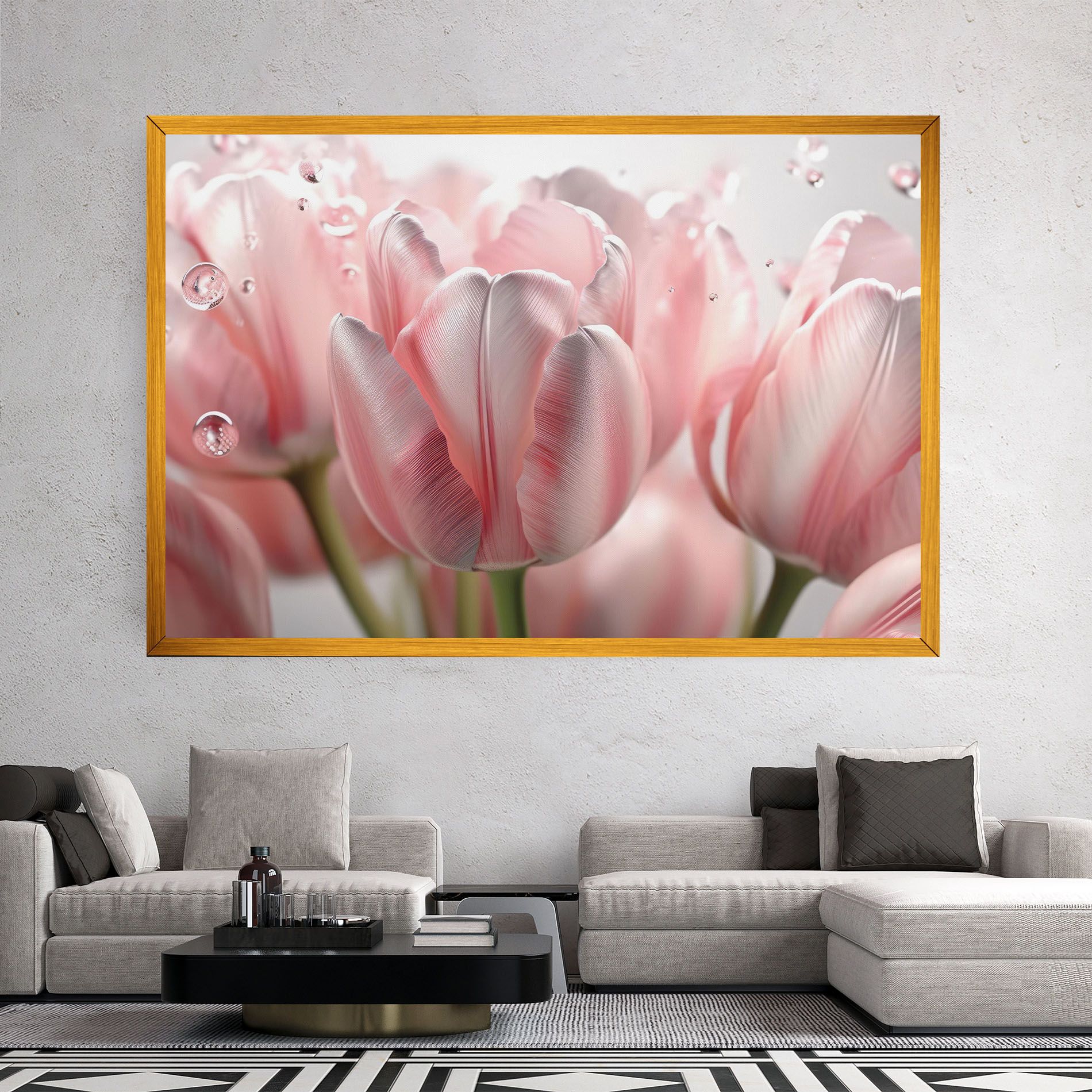 Pink Pretty Tulips mockup 2