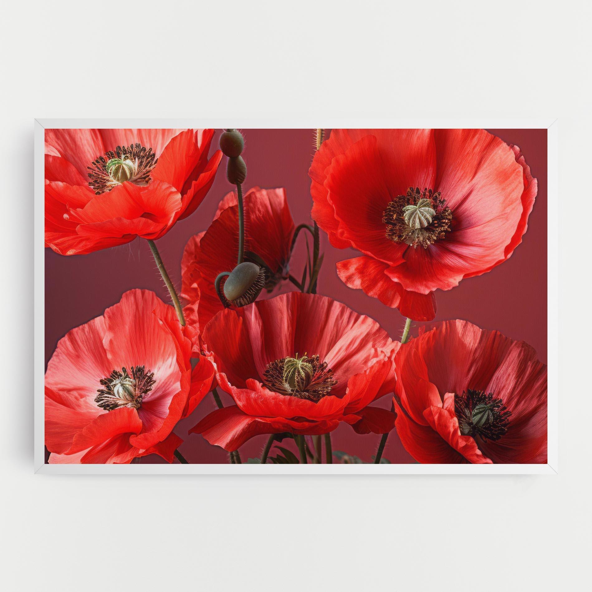 Картина на платно Red Poppies mockup 0