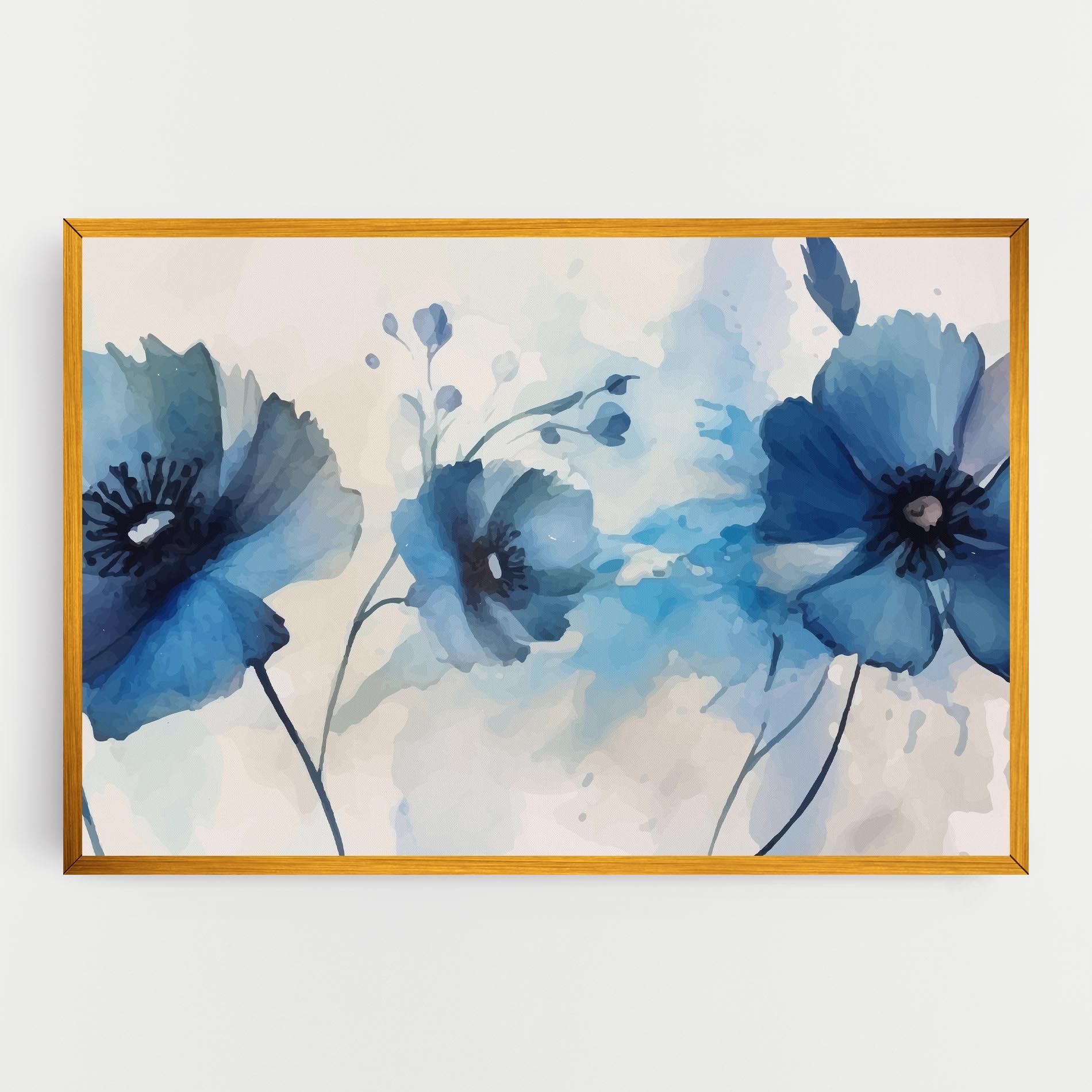 Blue Poppies mockup 0