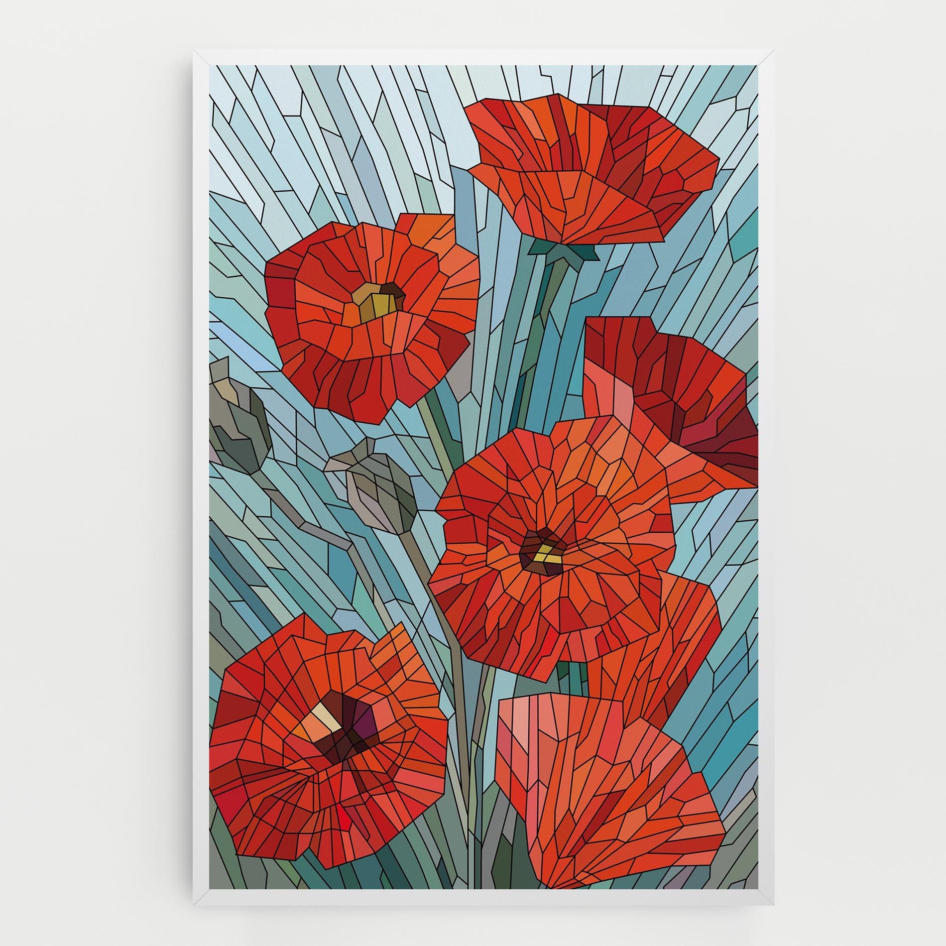Blue Glass Poppy mockup 0