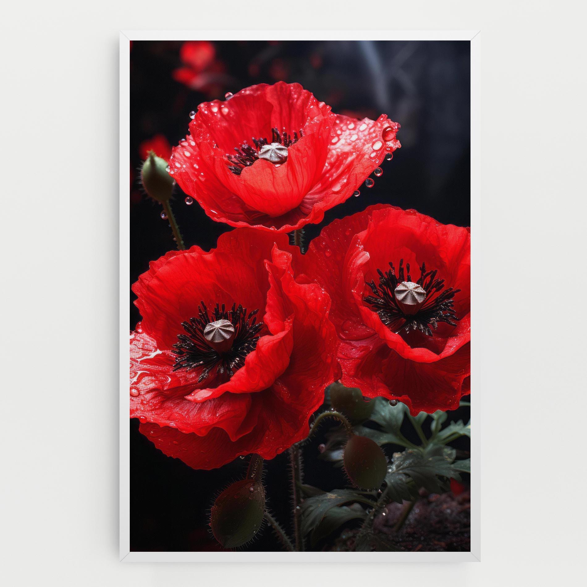 Картина на платно Red Poppy mockup 0