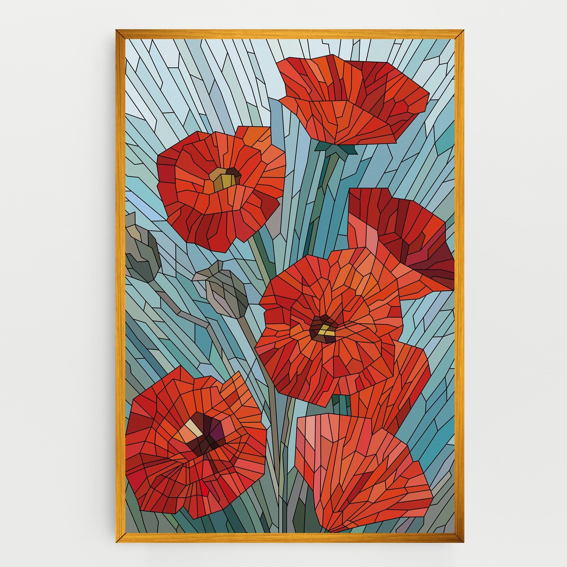 Blue Glass Poppy mockup 0