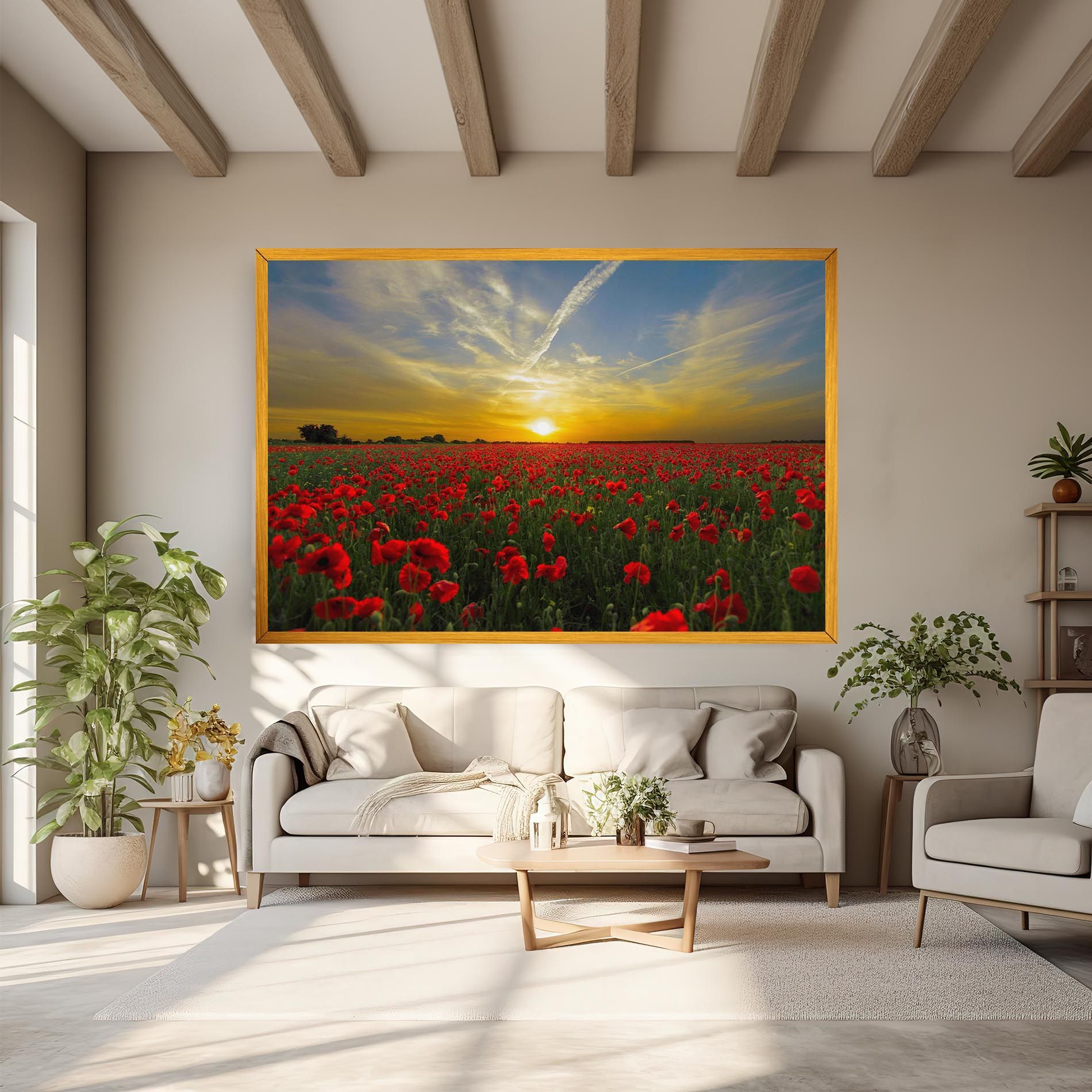 Poppies Sunset mockup 6