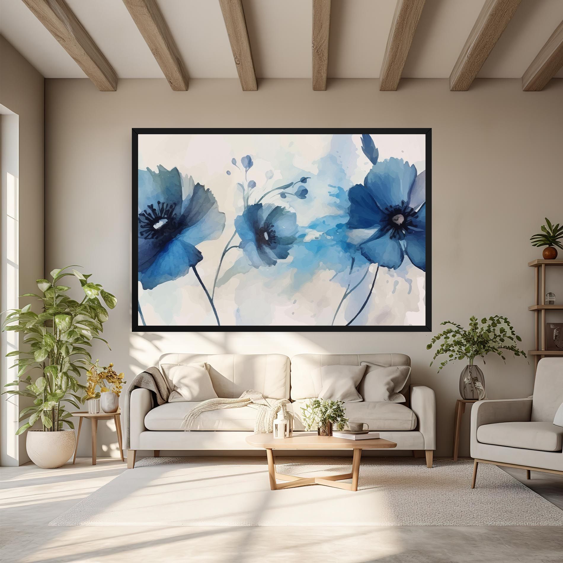Blue Poppies mockup 6