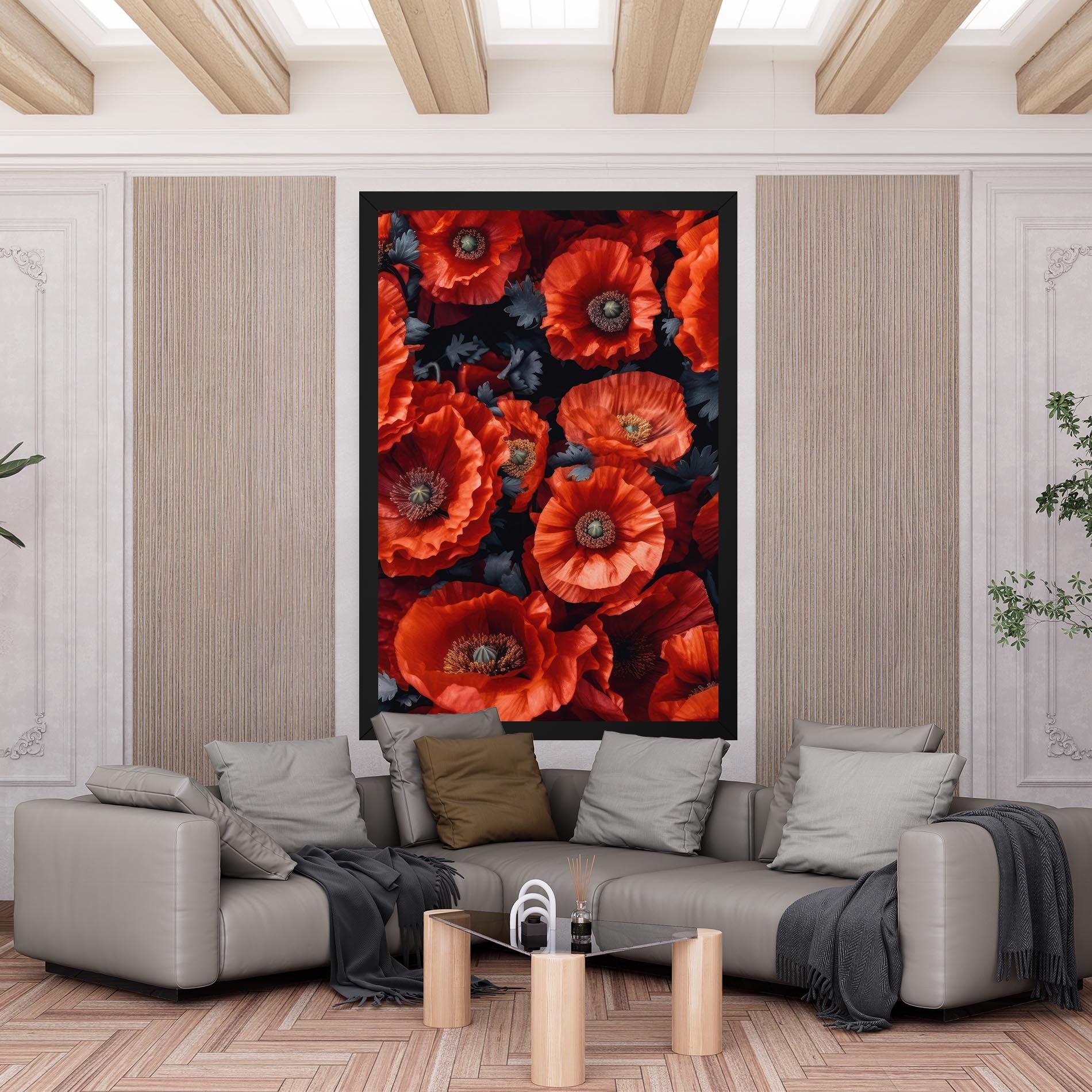 Black Red Poppies mockup 6