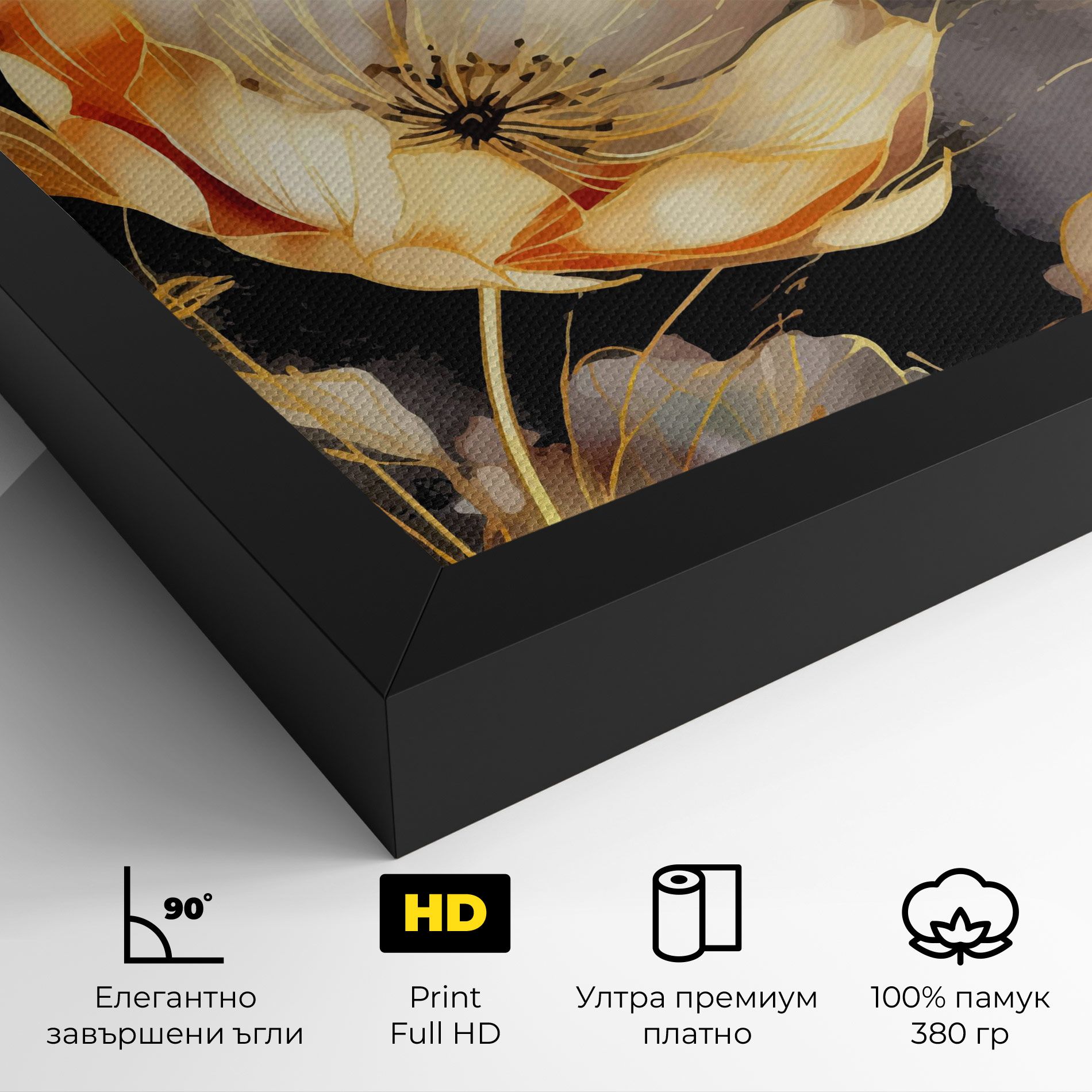 Gold Poppy Black mockup 4
