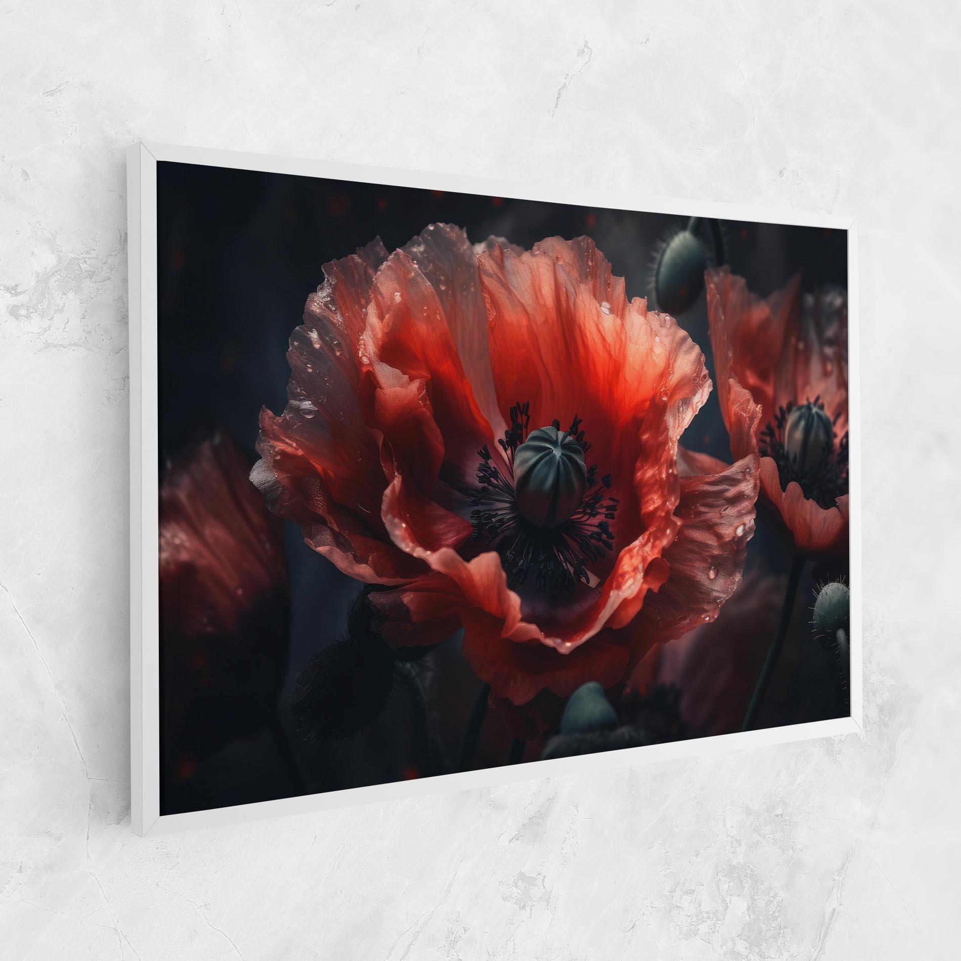 Картина на платно Dark Shade Poppy mockup 1