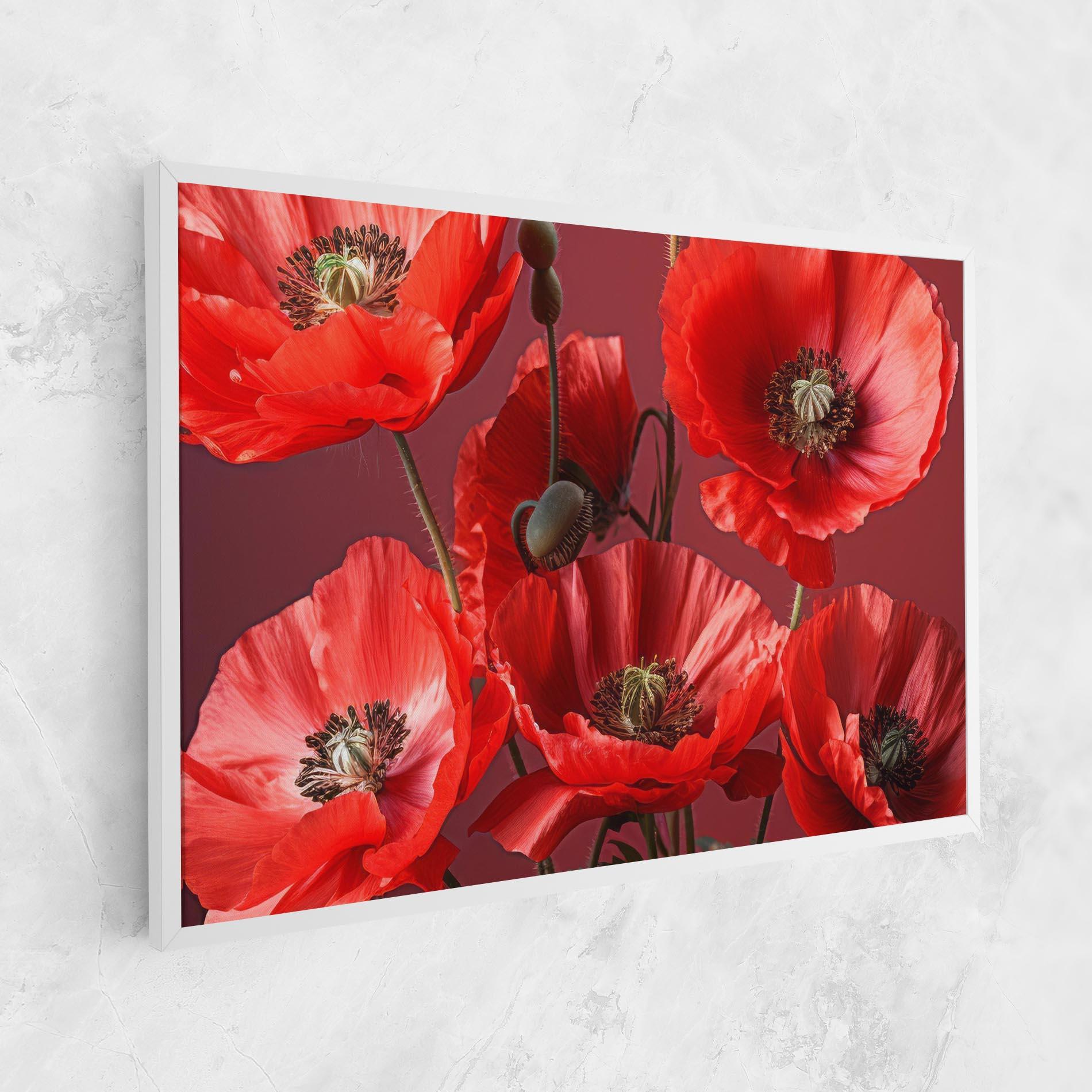Картина на платно Red Poppies mockup 1