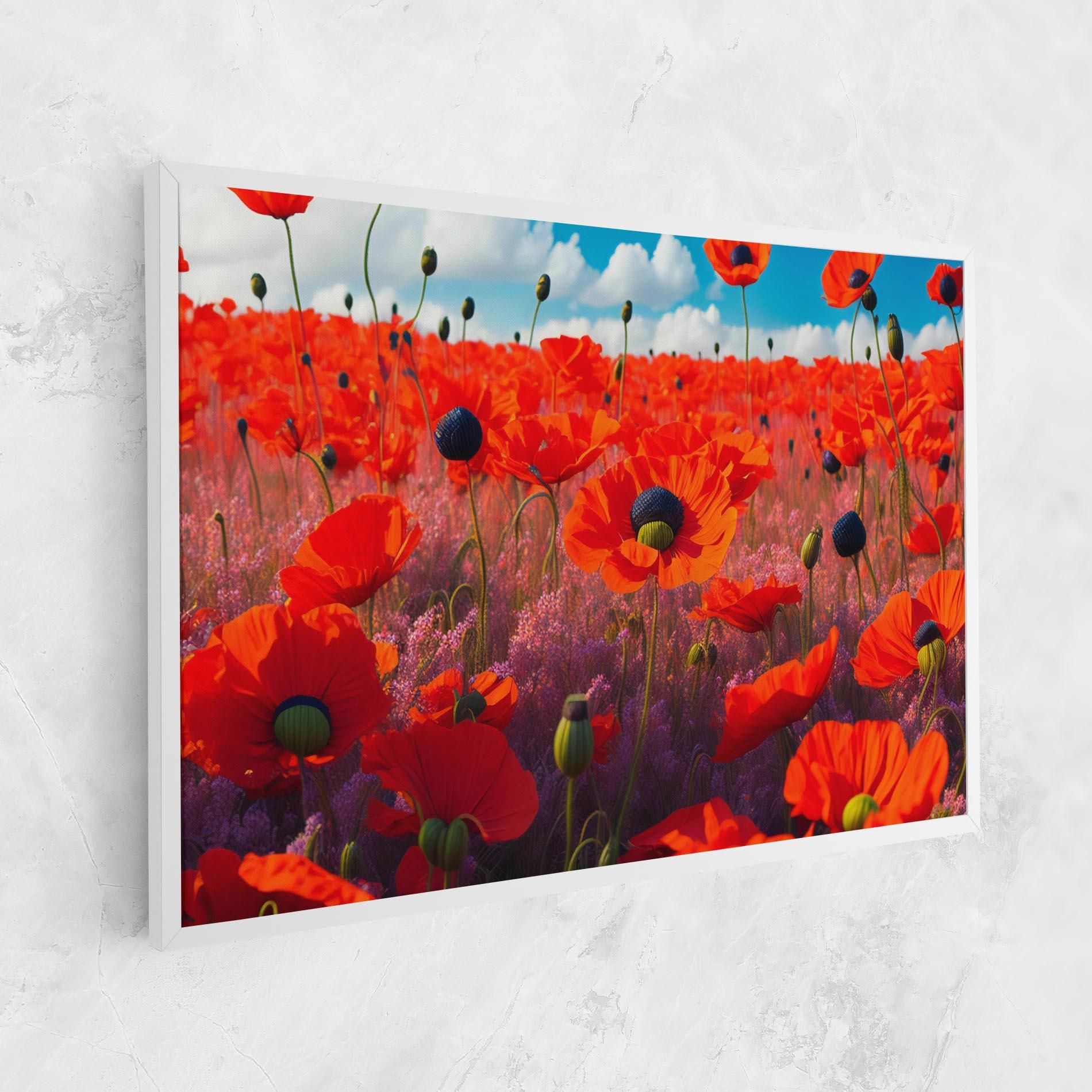 Картина на платно Wild Poppies mockup 1